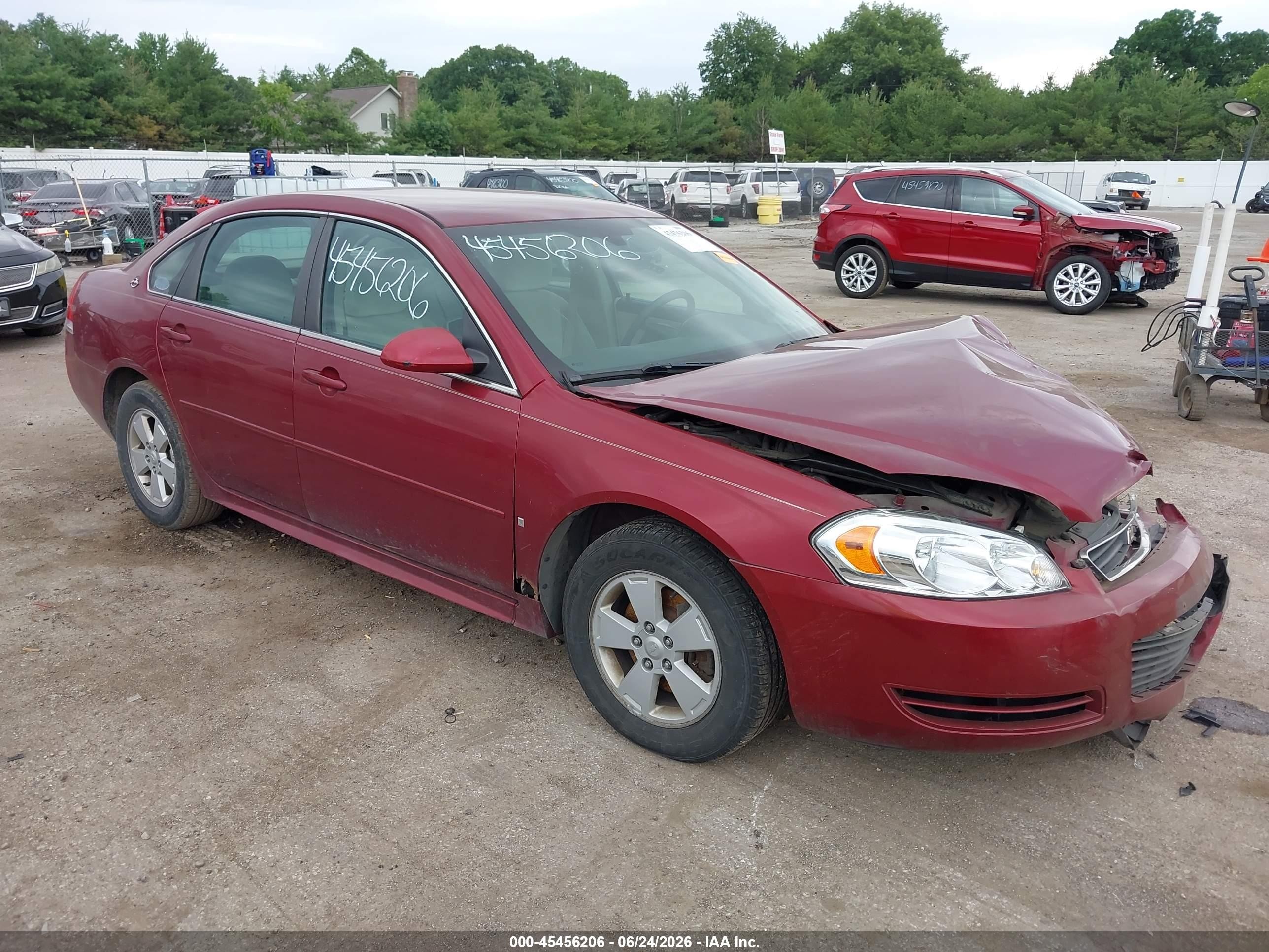 2009 Chevrolet Impala Lt Maroon vin: 2G1WT57N391165972