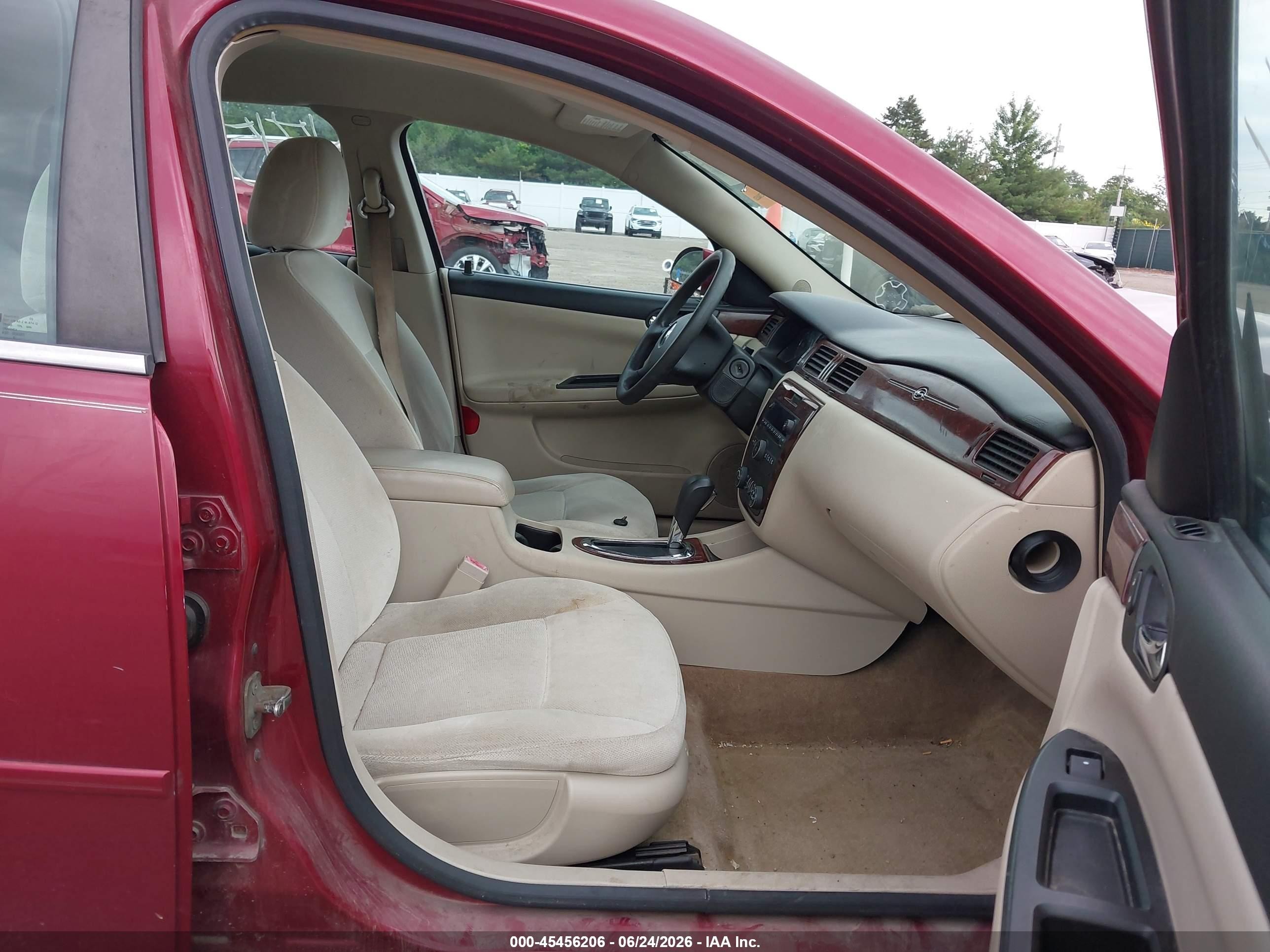 2009 Chevrolet Impala Lt Темно-бордовый vin: 2G1WT57N391165972