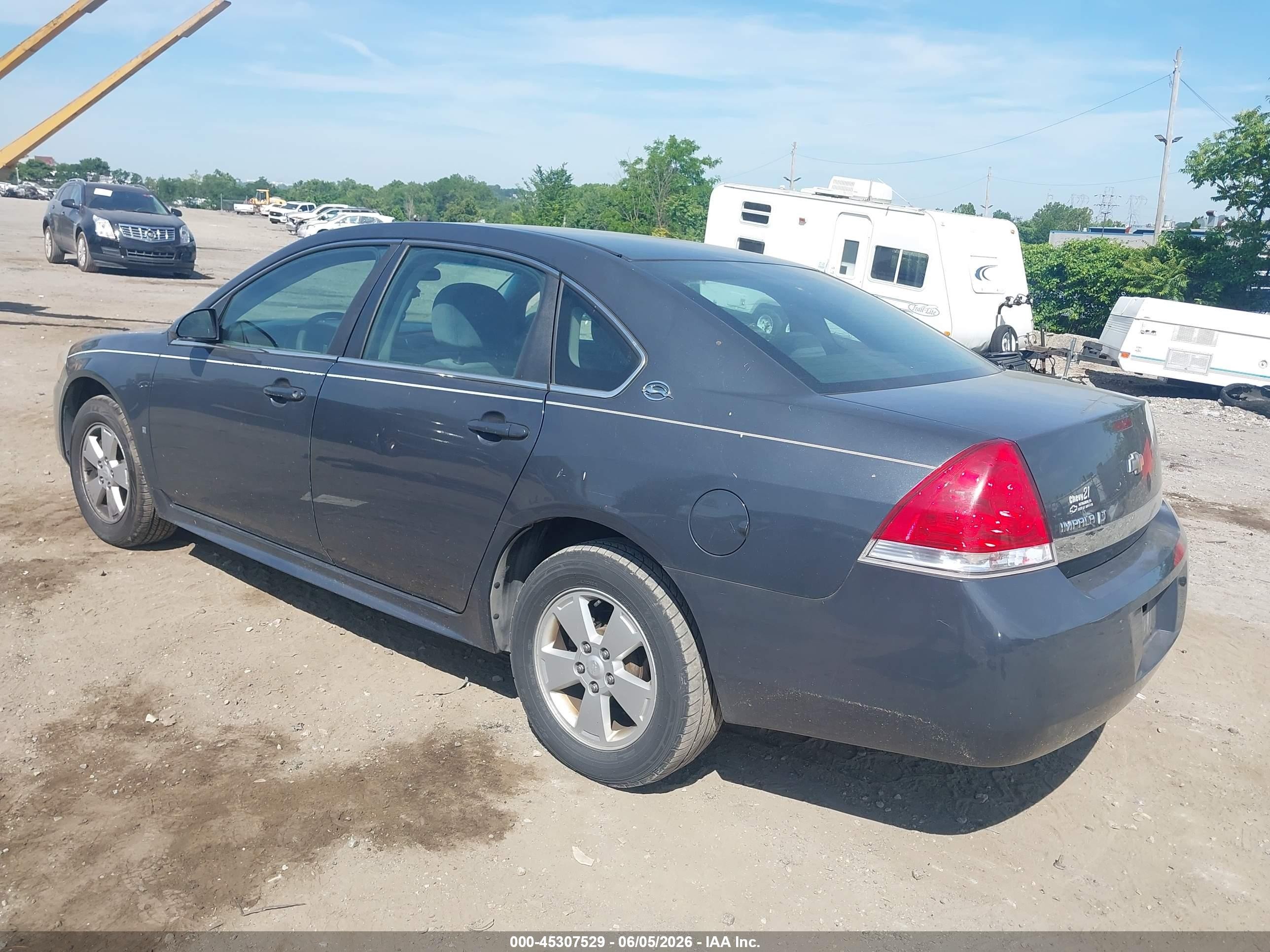 2009 Chevrolet Impala Lt Gray vin: 2G1WT57N391268776