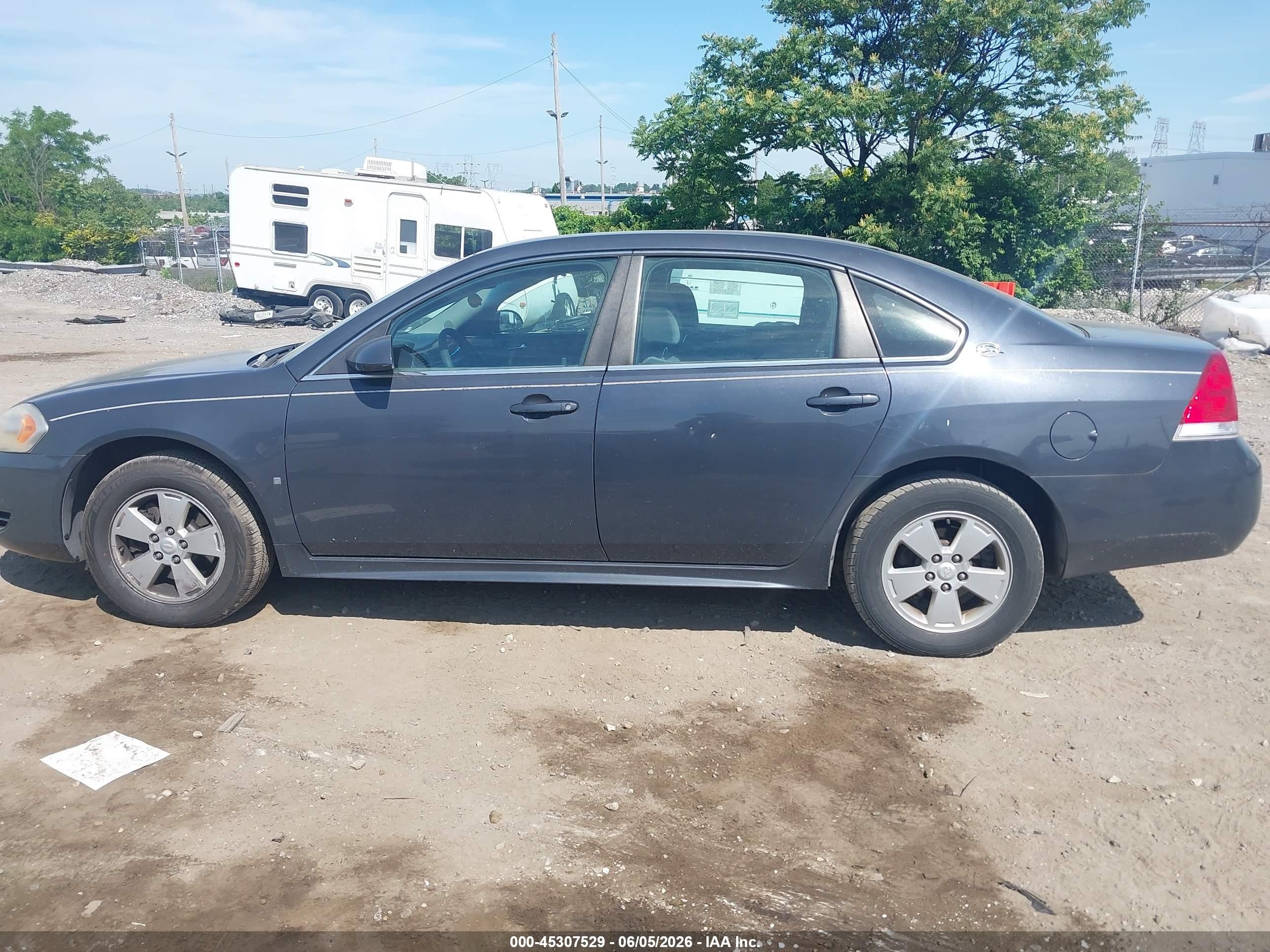 2009 Chevrolet Impala Lt Gray vin: 2G1WT57N391268776