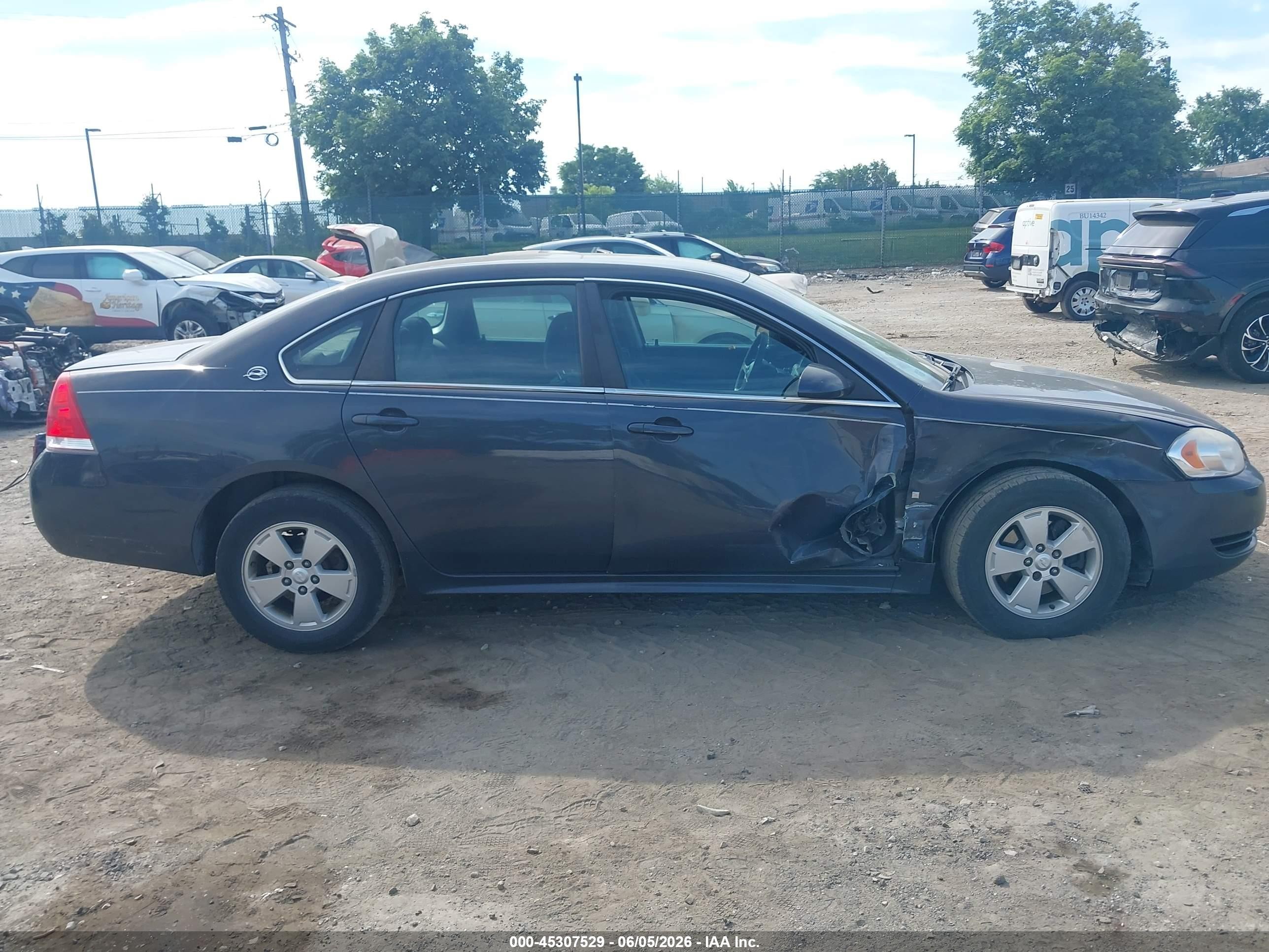 2009 Chevrolet Impala Lt Gray vin: 2G1WT57N391268776