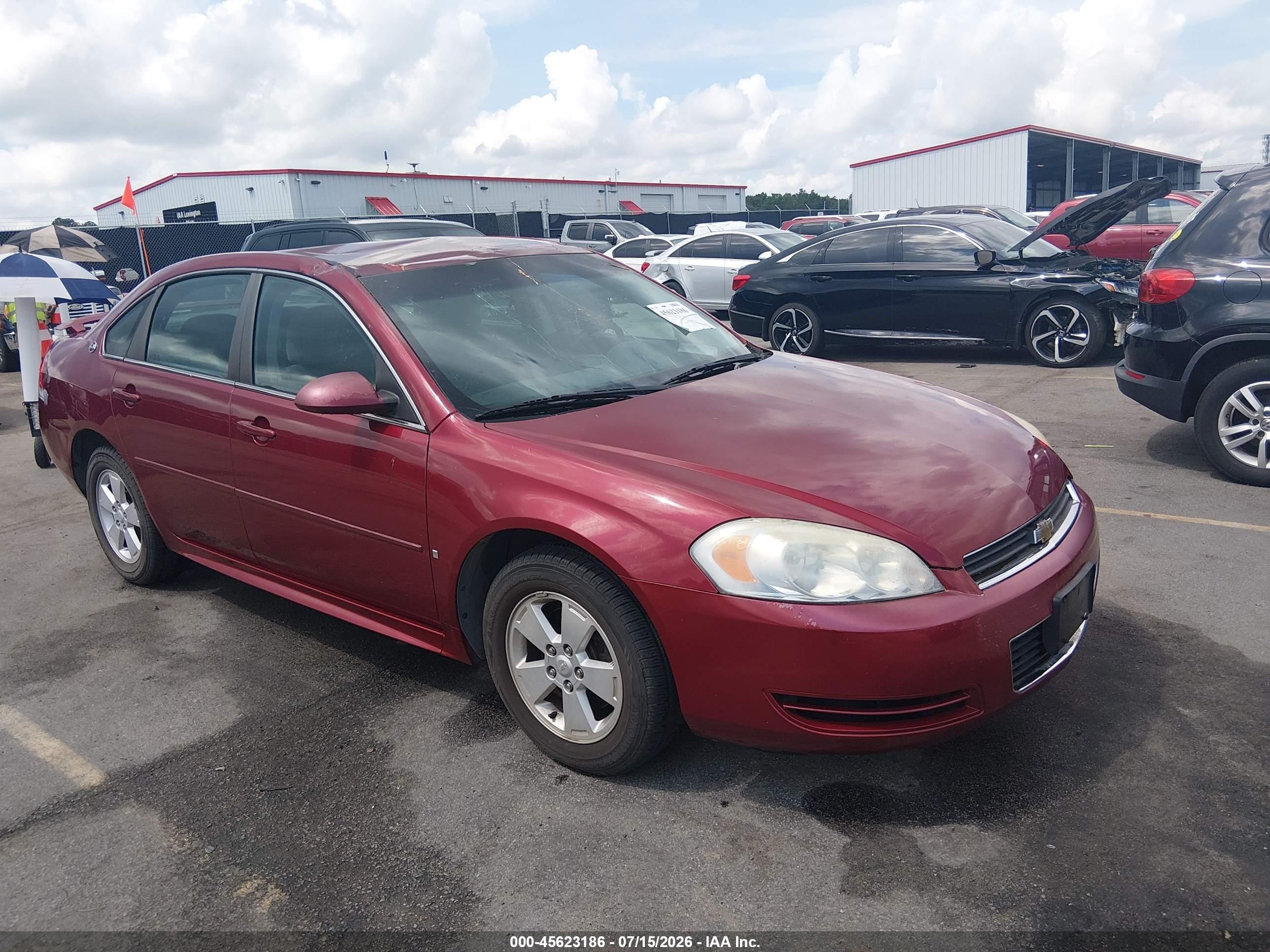 2009 Chevrolet Impala Lt Burgundy vin: 2G1WT57N391295847