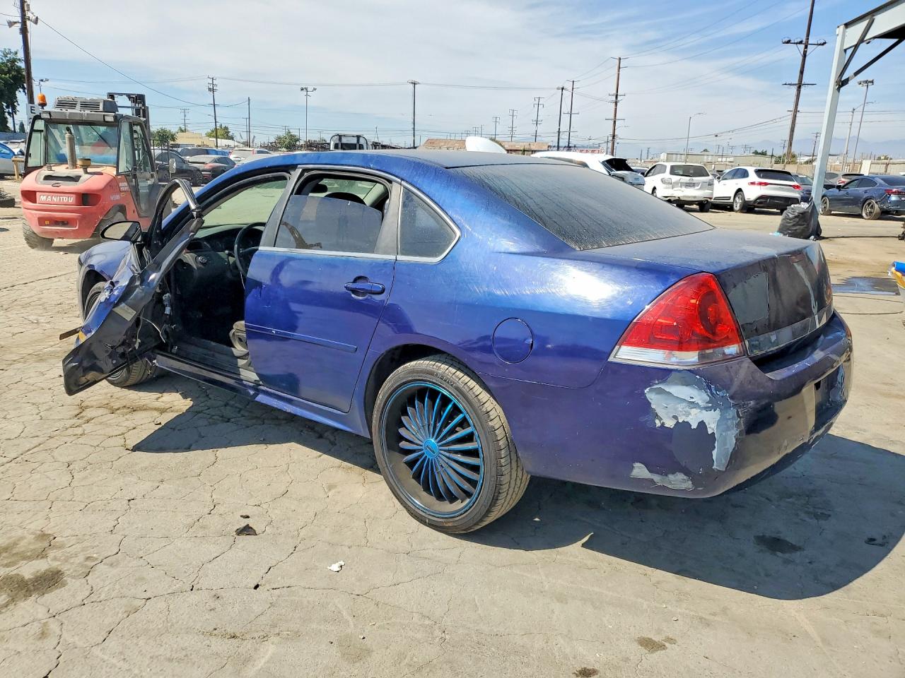 2009 Chevrolet Impala 1lt Blue vin: 2G1WT57N491207145