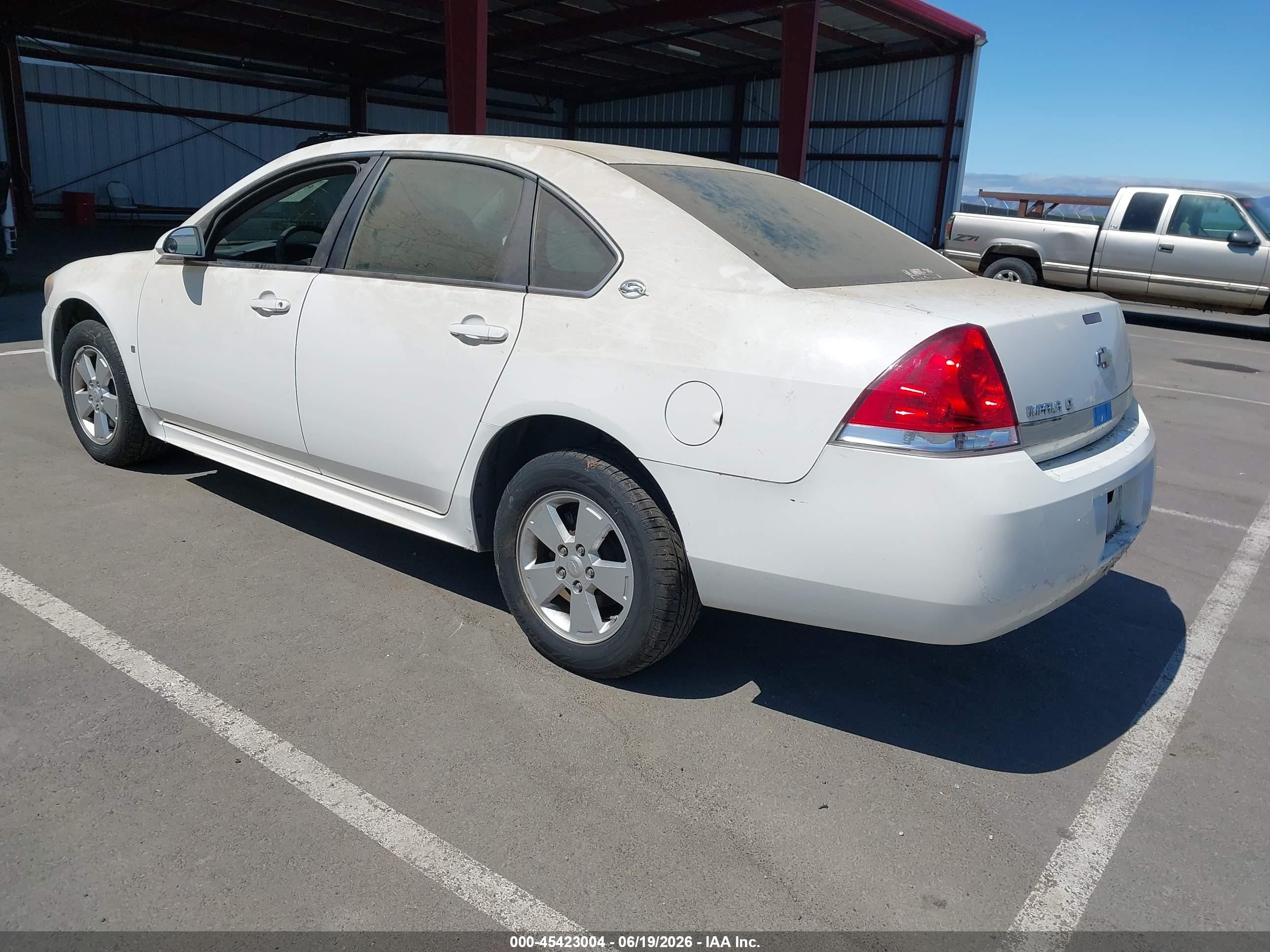 2009 Chevrolet Impala Lt White vin: 2G1WT57N591294148