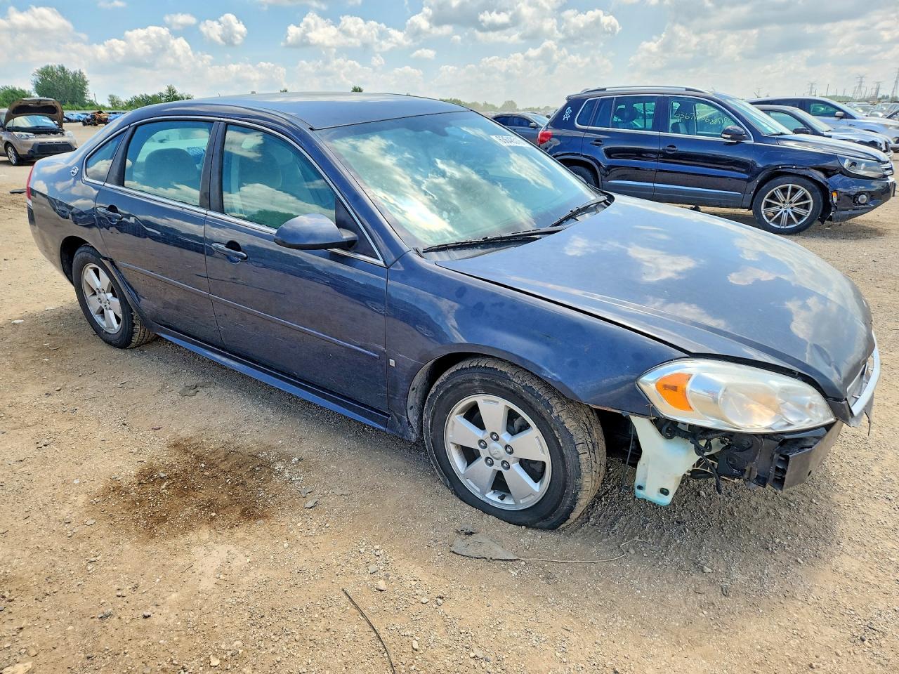 2009 Chevrolet Impala 1lt Синий vin: 2G1WT57N691161334