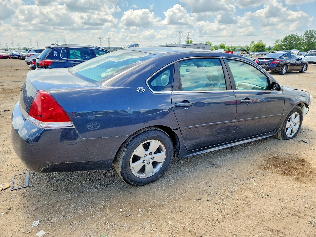 2009 Chevrolet Impala 1lt Синий vin: 2G1WT57N691161334