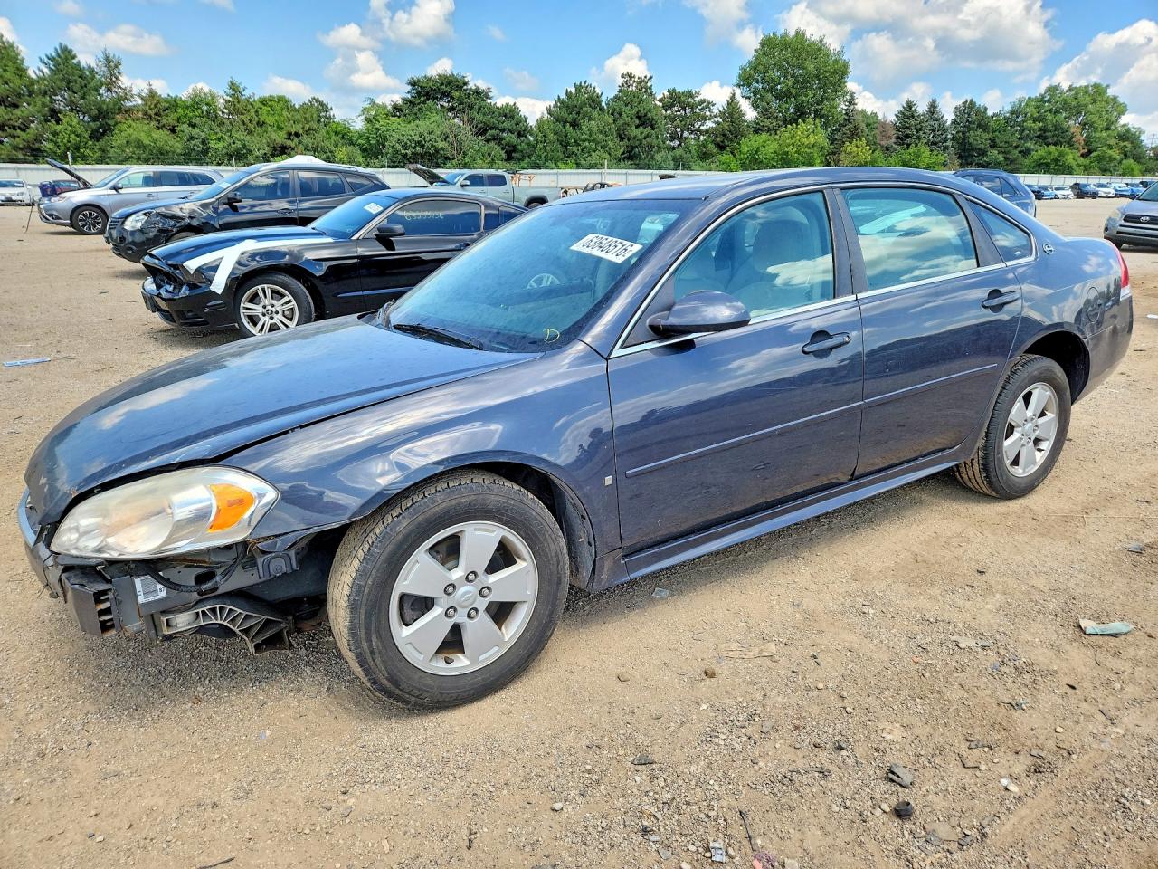 2009 Chevrolet Impala 1lt Blue vin: 2G1WT57N691161334