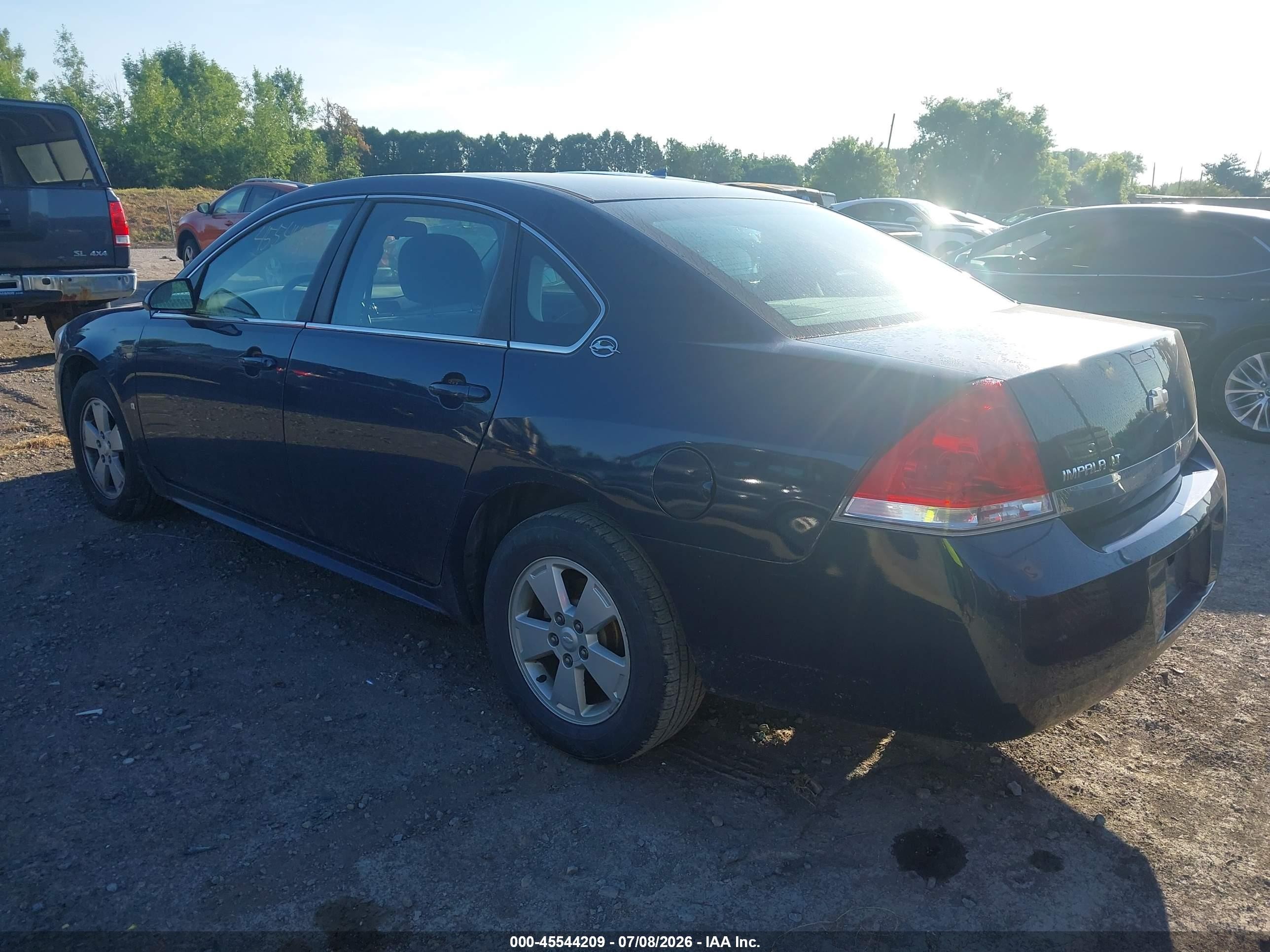 2009 Chevrolet Impala Lt Dark Blue vin: 2G1WT57N691190896