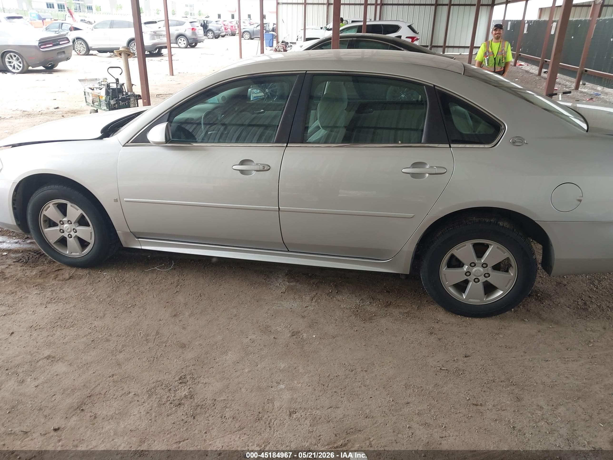 2009 Chevrolet Impala Lt Silver vin: 2G1WT57N691267475