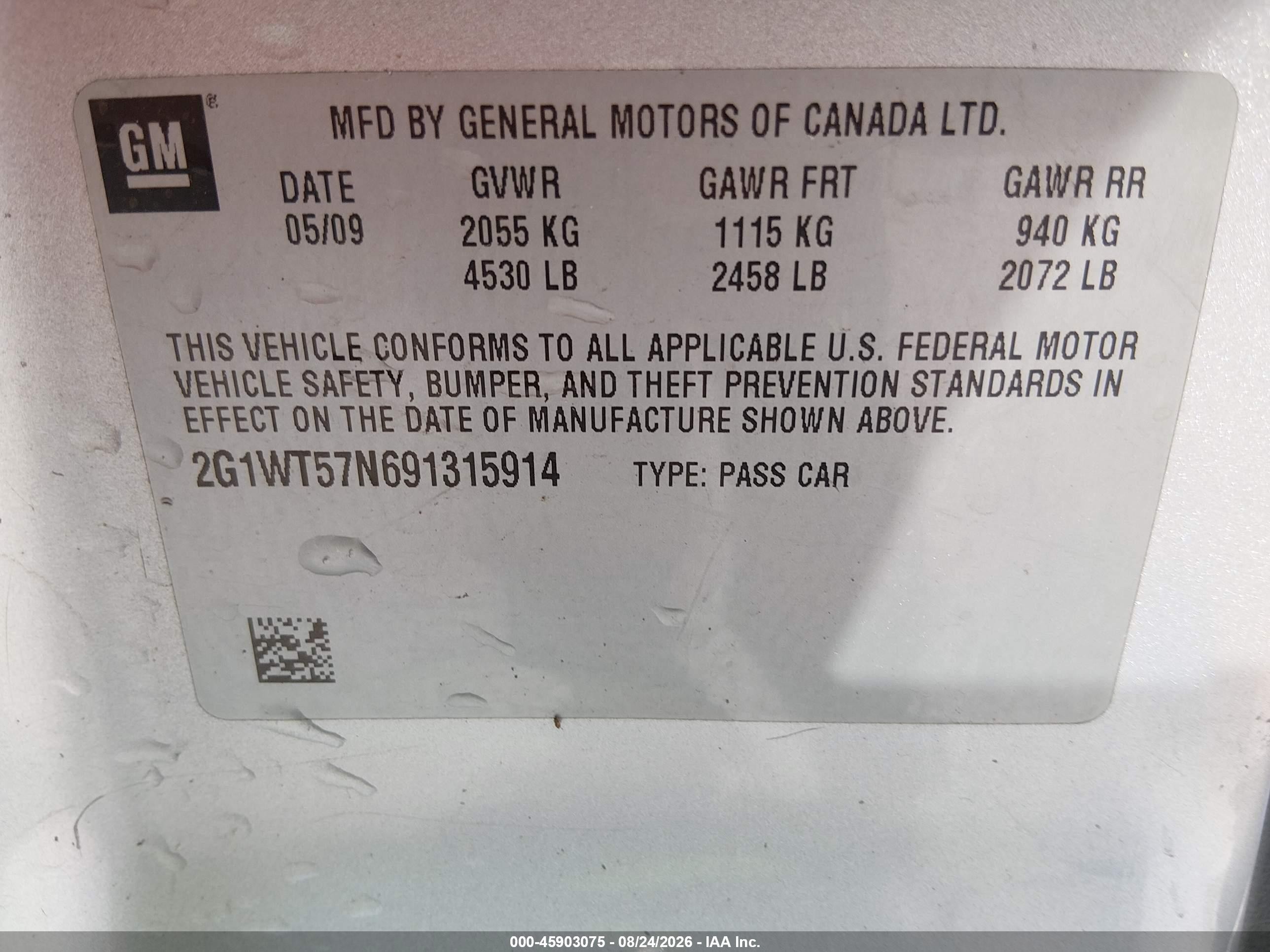 2009 Chevrolet Impala Lt Silver vin: 2G1WT57N691315914