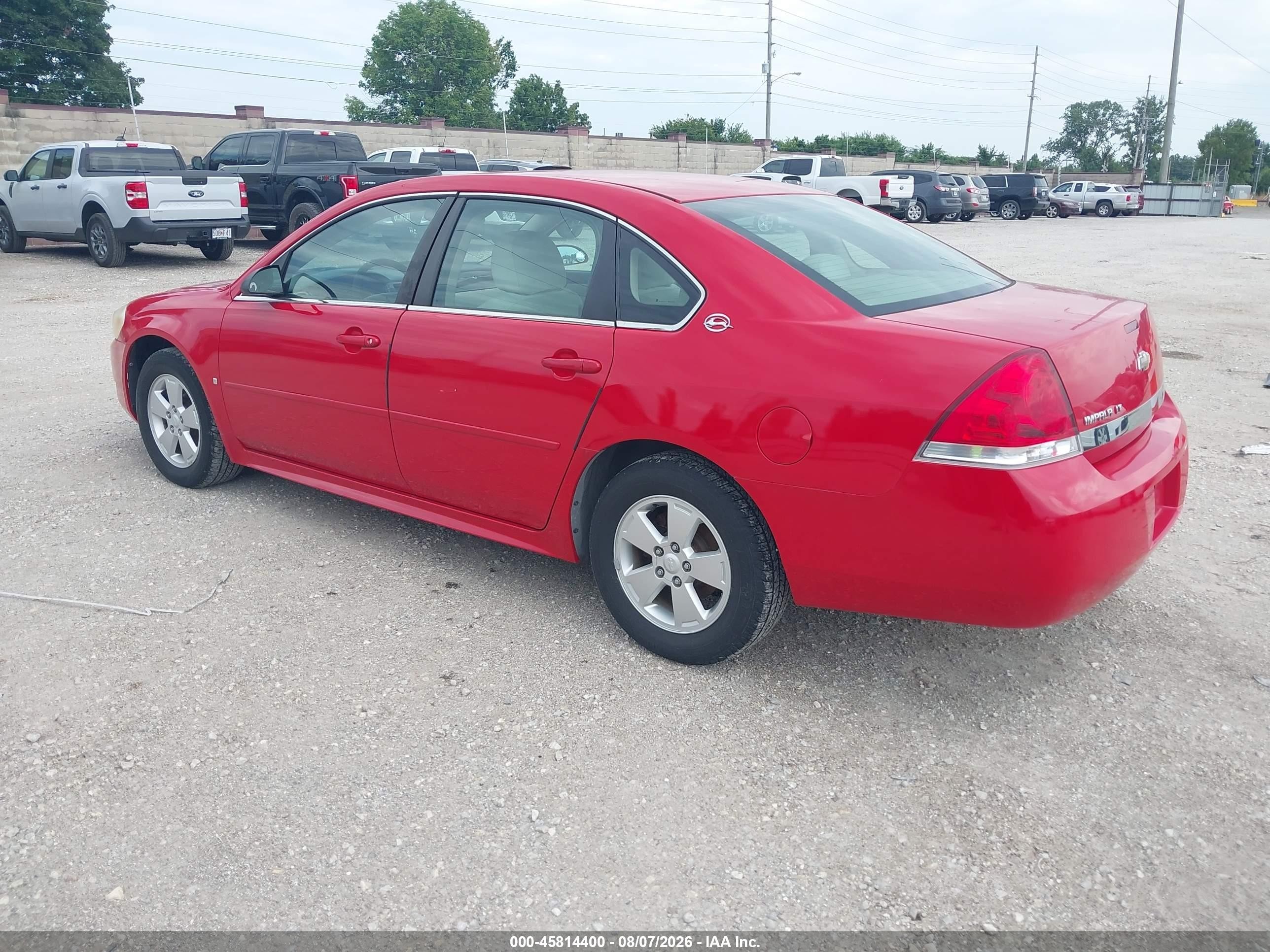2009 Chevrolet Impala Lt Red vin: 2G1WT57N791323262
