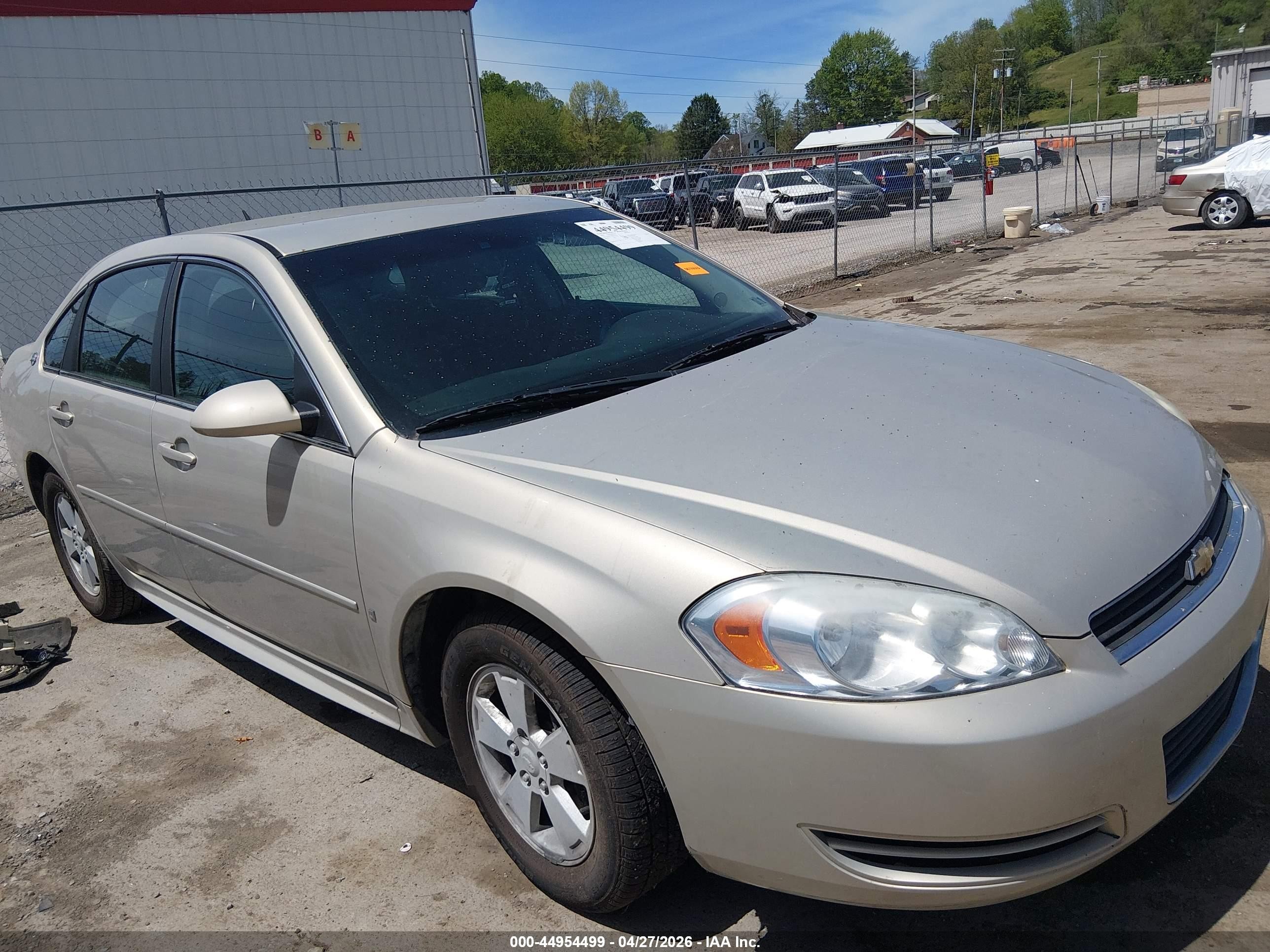 2009 Chevrolet Impala Lt Золотой vin: 2G1WT57N891103970