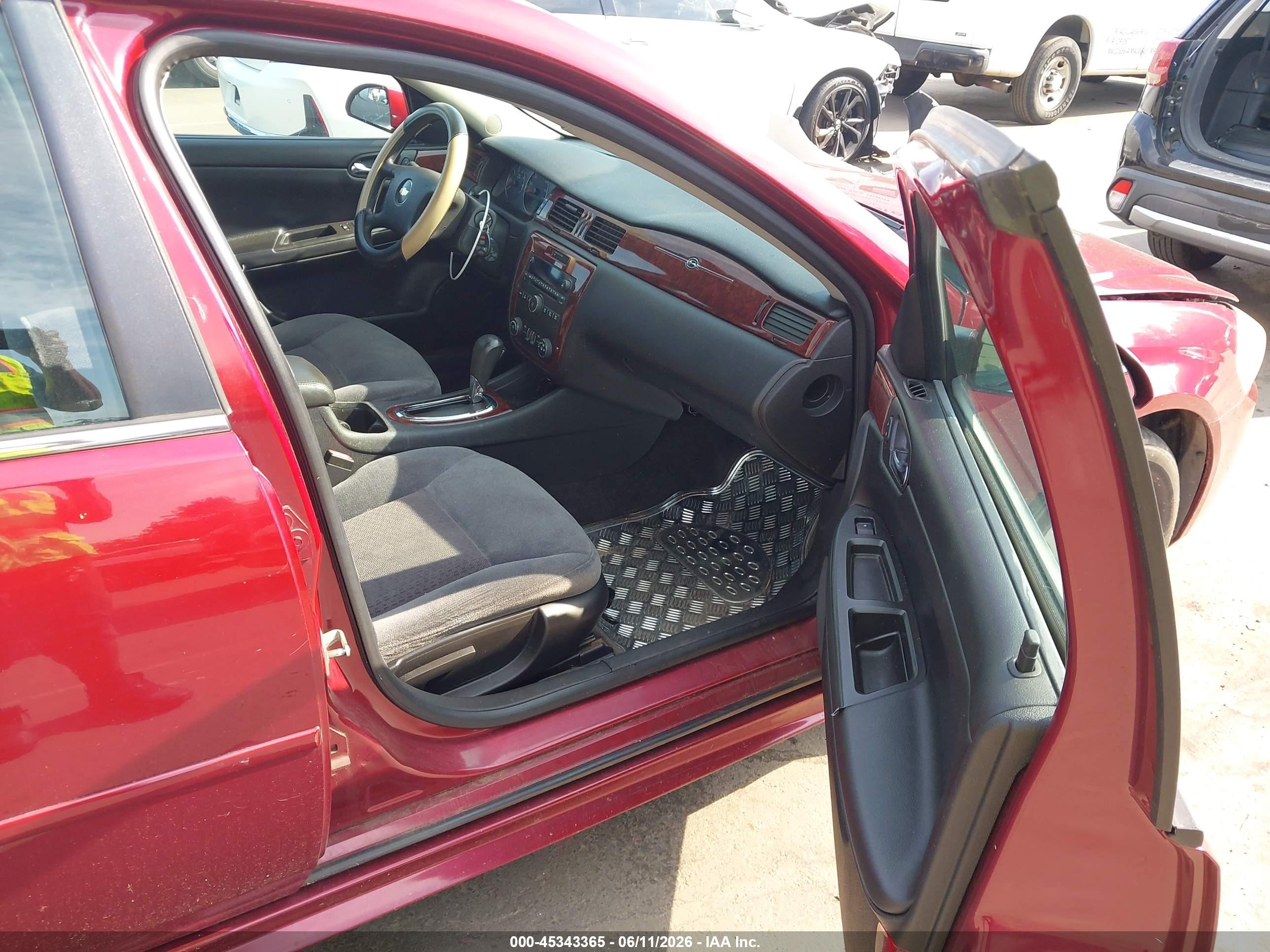 2009 Chevrolet Impala Lt Red vin: 2G1WT57N891123023