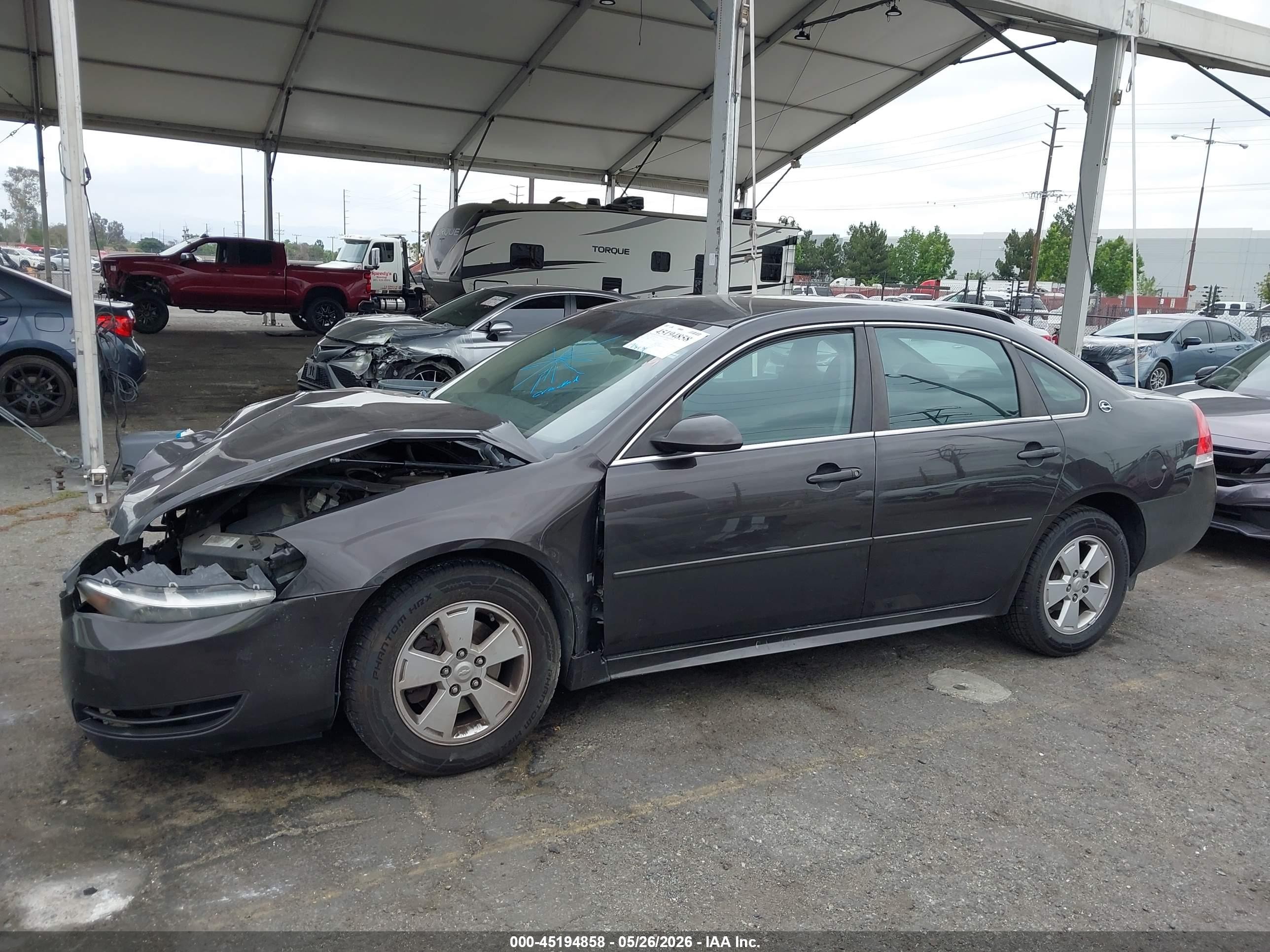 2009 Chevrolet Impala Lt Gray vin: 2G1WT57N891153736