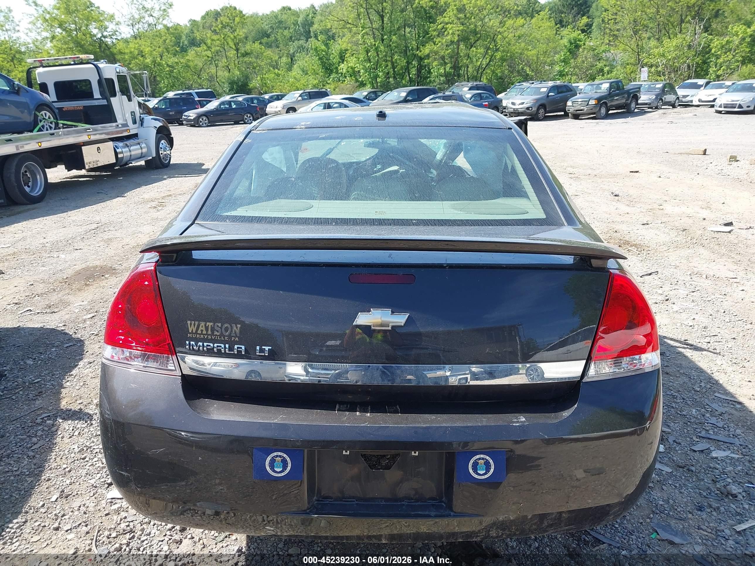 2009 Chevrolet Impala Lt Black vin: 2G1WT57N991184476