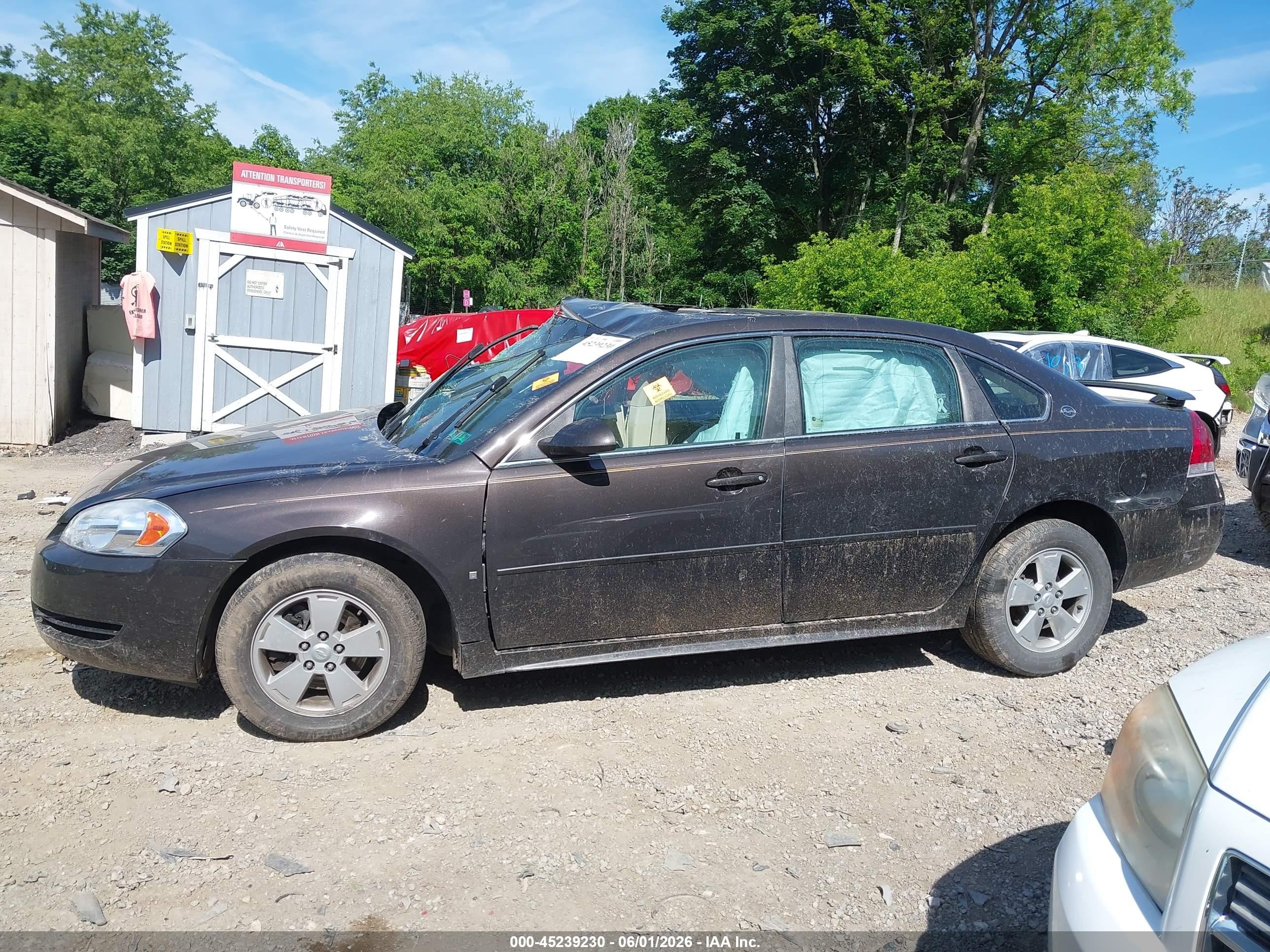 2009 Chevrolet Impala Lt Black vin: 2G1WT57N991184476