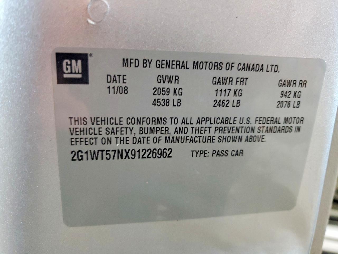 2009 Chevrolet Impala 1lt Silver vin: 2G1WT57NX91226962