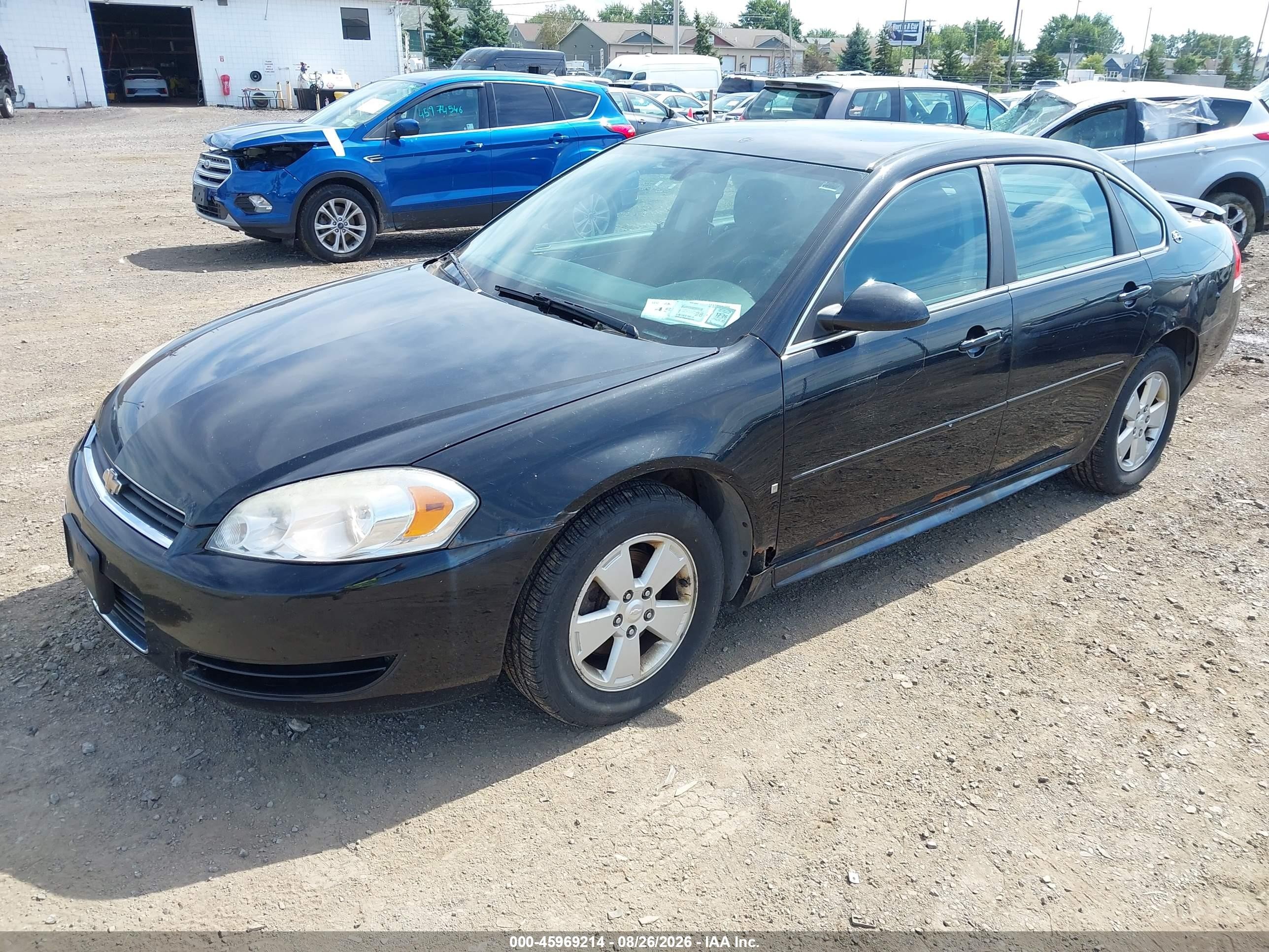 2009 Chevrolet Impala Lt Black vin: 2G1WT57NX91272968