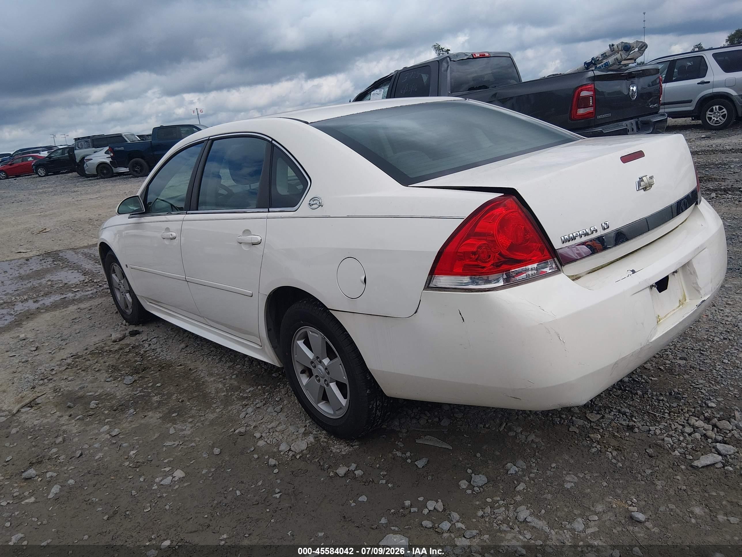 2009 Chevrolet Impala Lt Белый vin: 2G1WT57NX91295456