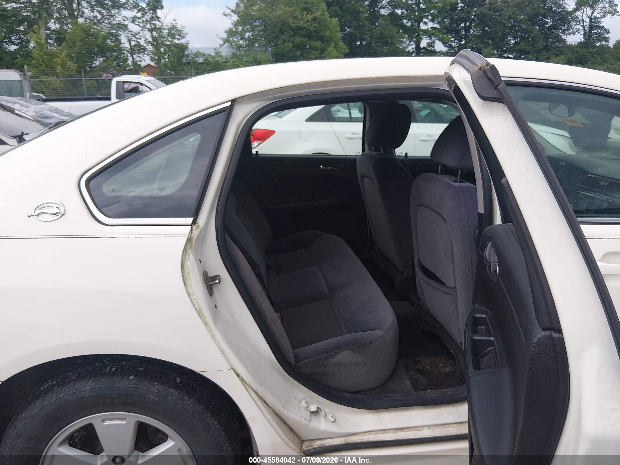 2009 Chevrolet Impala Lt Белый vin: 2G1WT57NX91295456