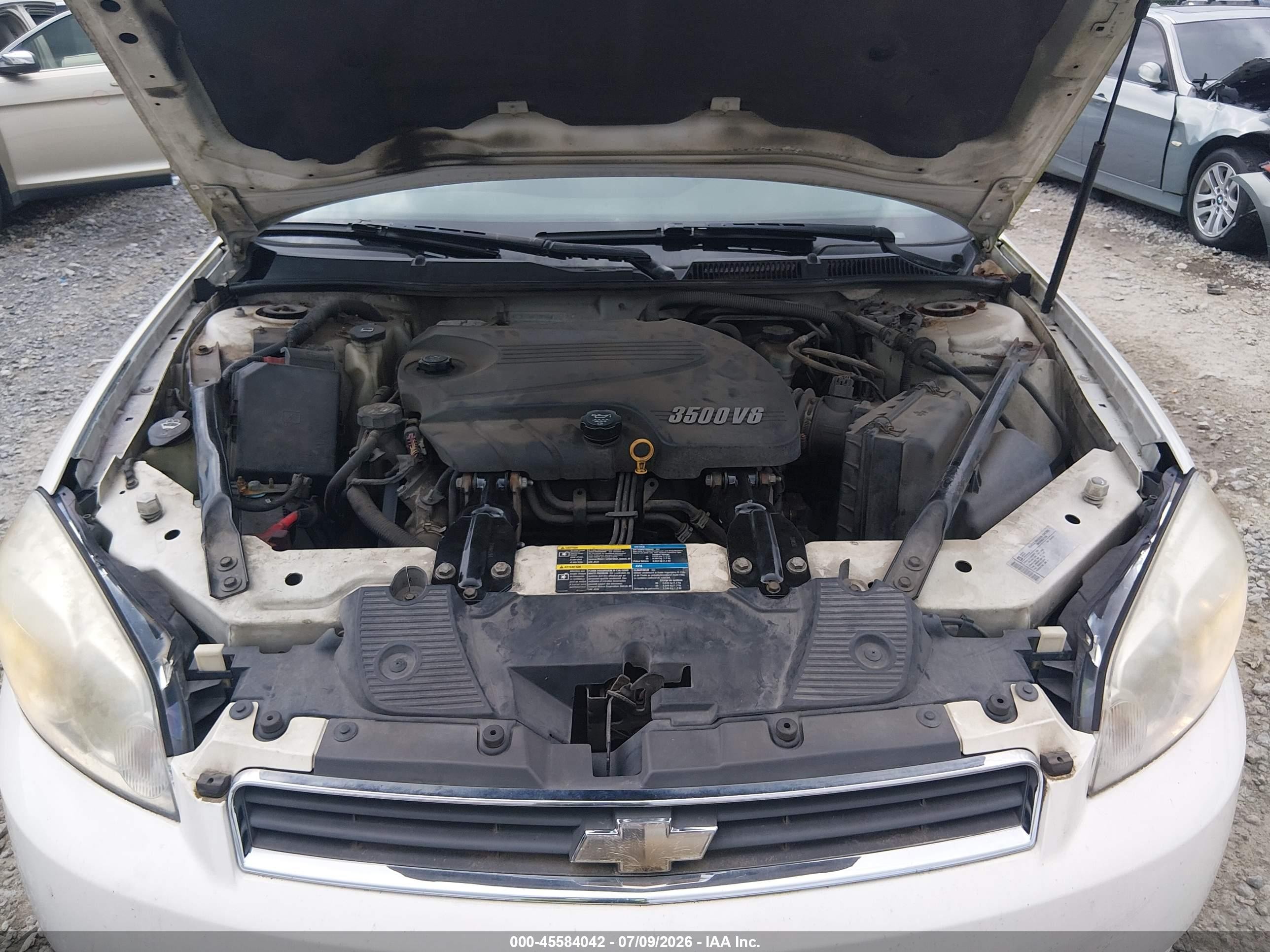2009 Chevrolet Impala Lt Белый vin: 2G1WT57NX91295456