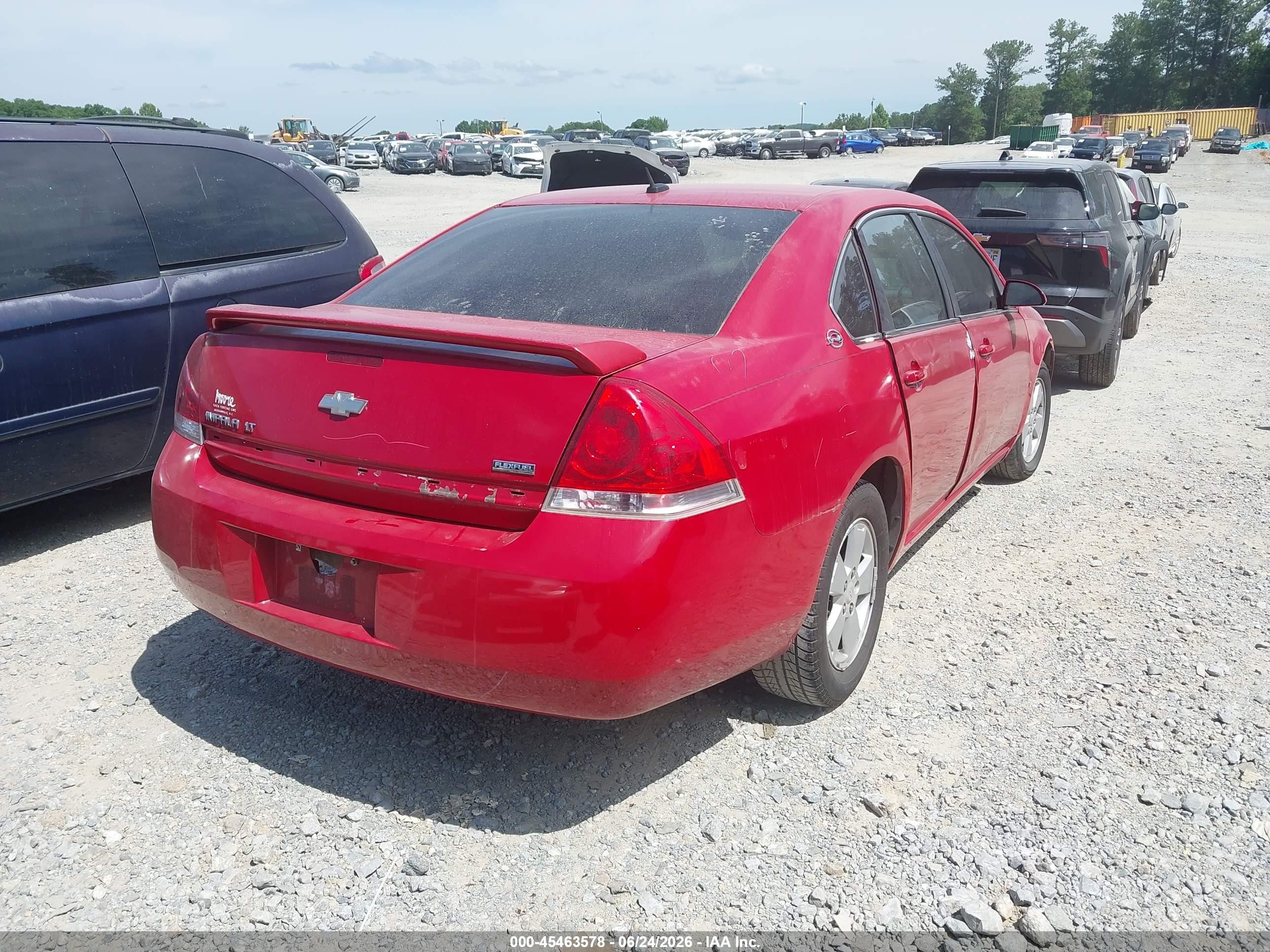 2007 Chevrolet Impala 3.5l Lt Red vin: 2G1WT58K079156116