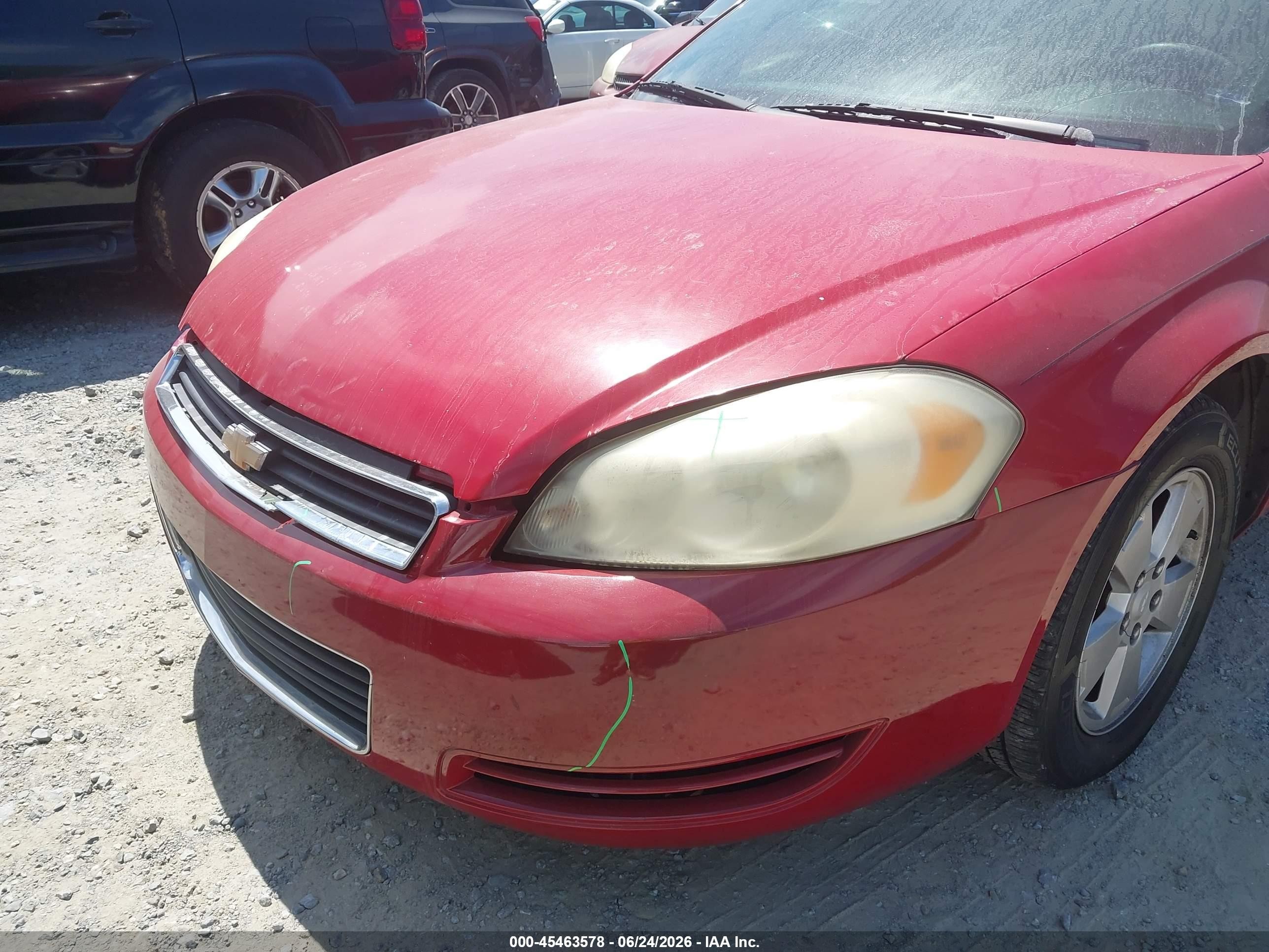 2007 Chevrolet Impala 3.5l Lt Red vin: 2G1WT58K079156116