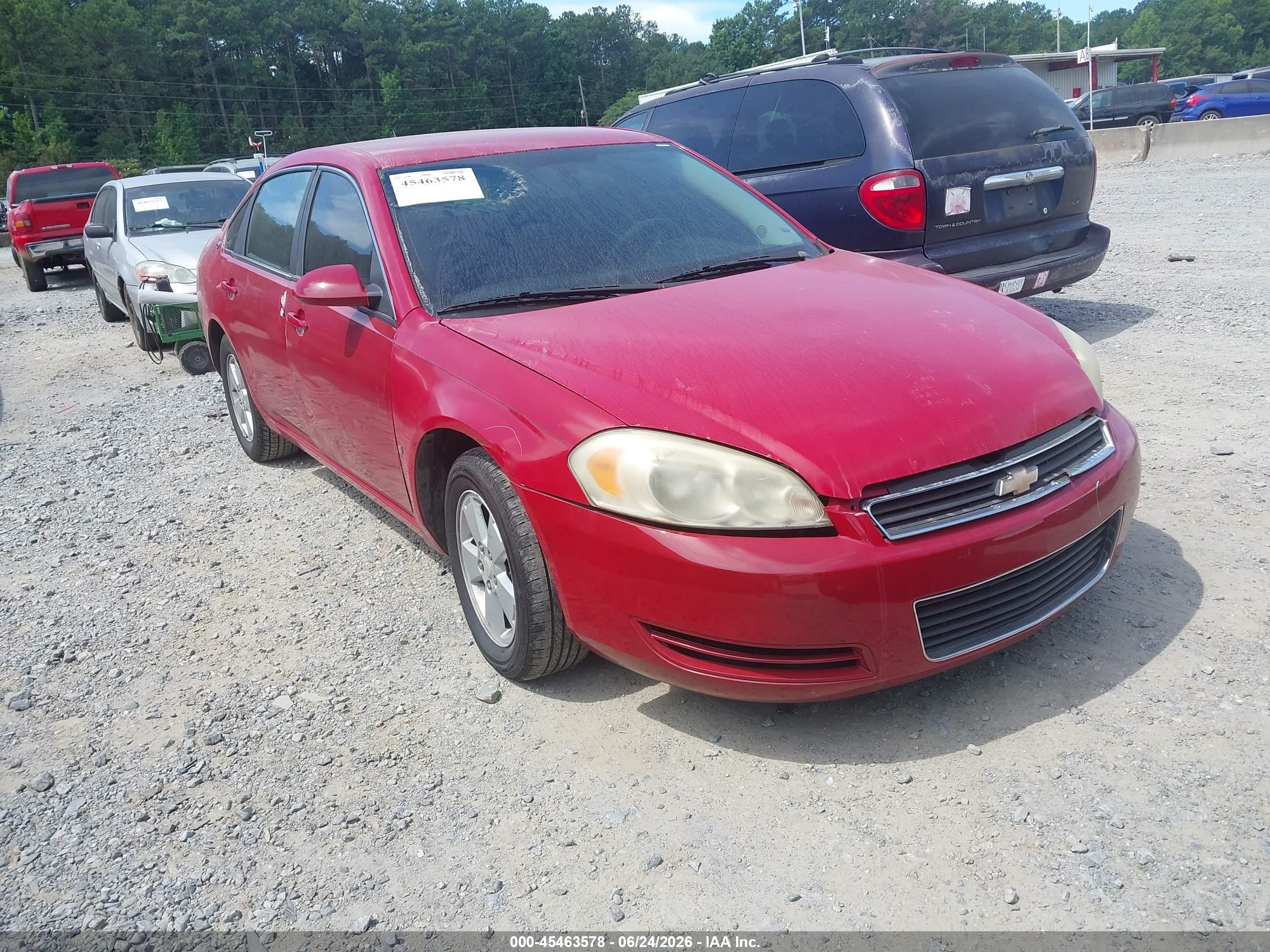 2007 Chevrolet Impala 3.5l Lt Red vin: 2G1WT58K079156116