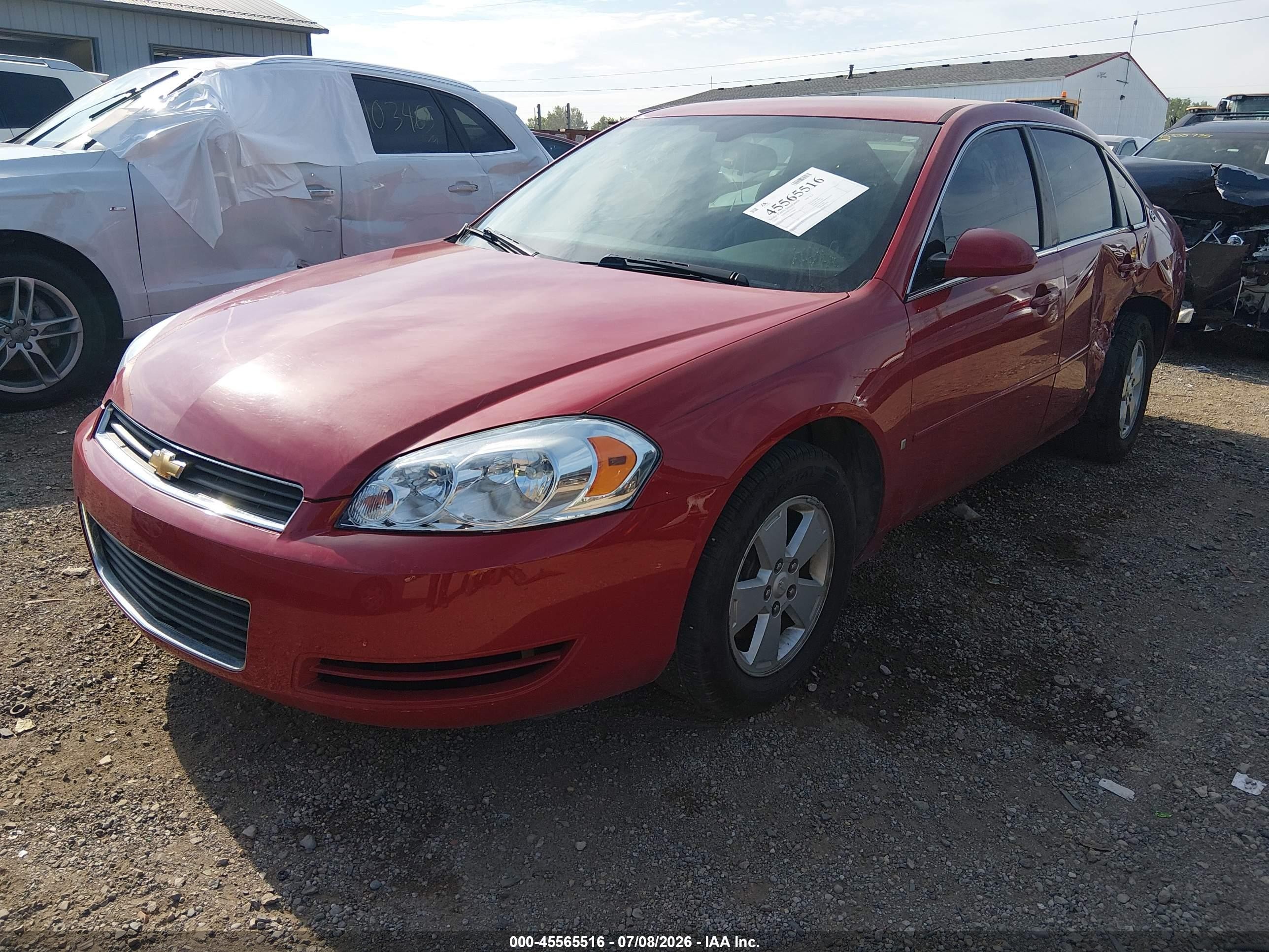 2007 Chevrolet Impala 3.5l Lt Red vin: 2G1WT58K079221840