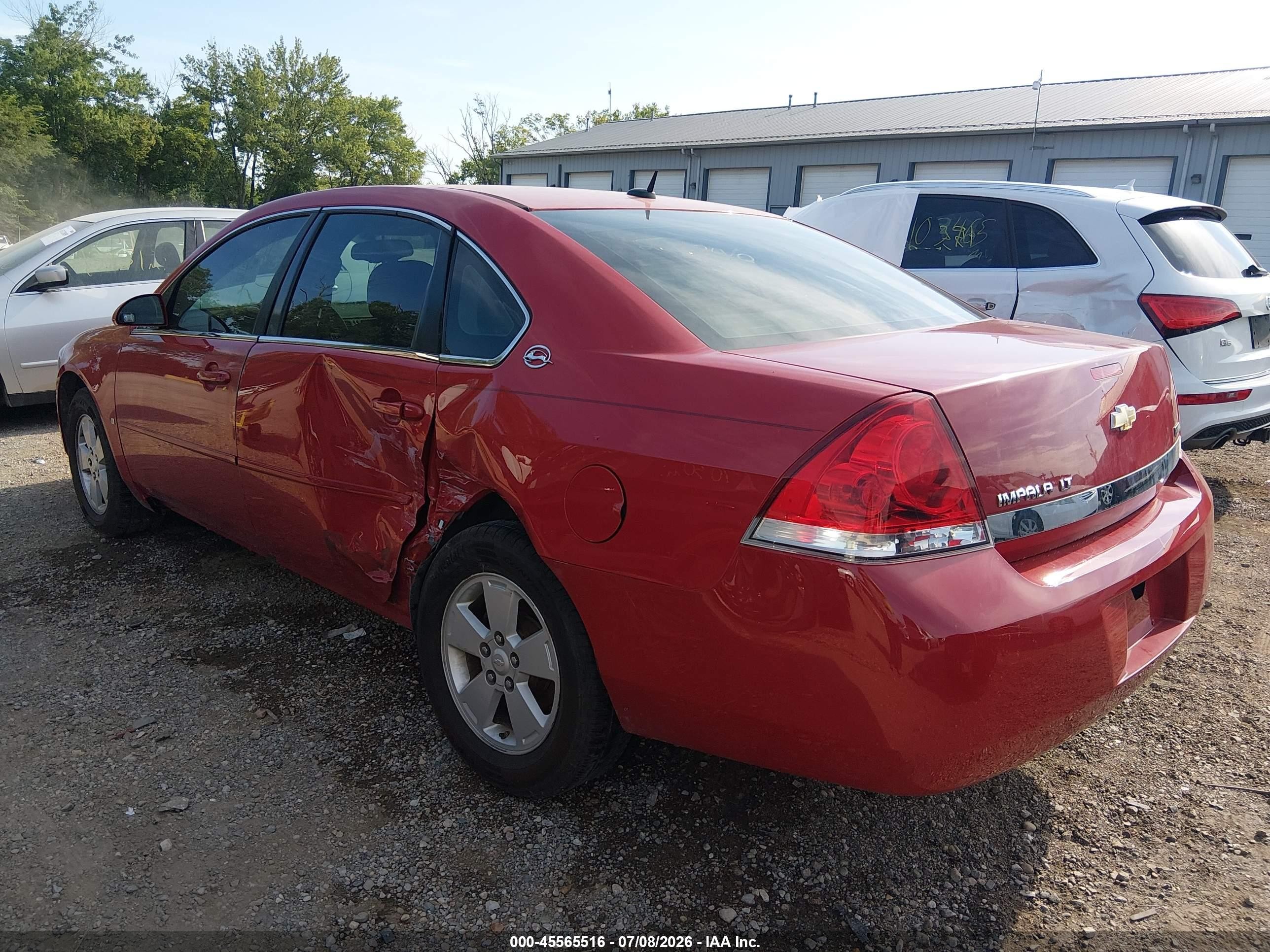 2007 Chevrolet Impala 3.5l Lt Red vin: 2G1WT58K079221840