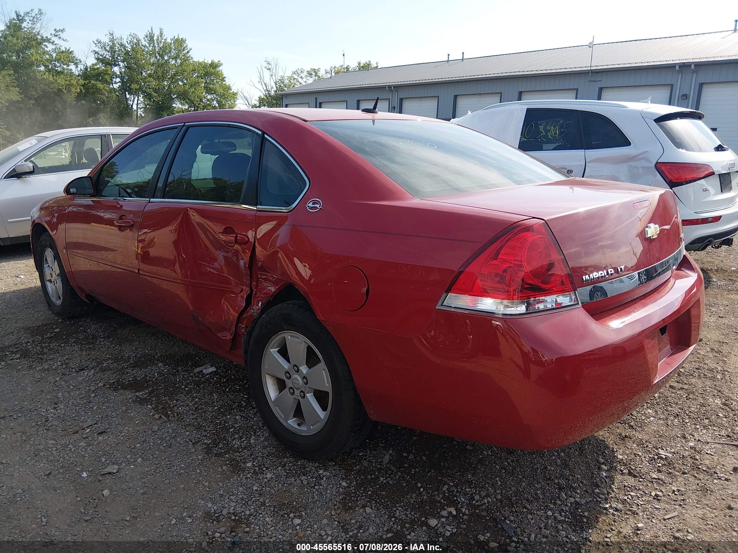 2007 Chevrolet Impala 3.5l Lt Red vin: 2G1WT58K079221840