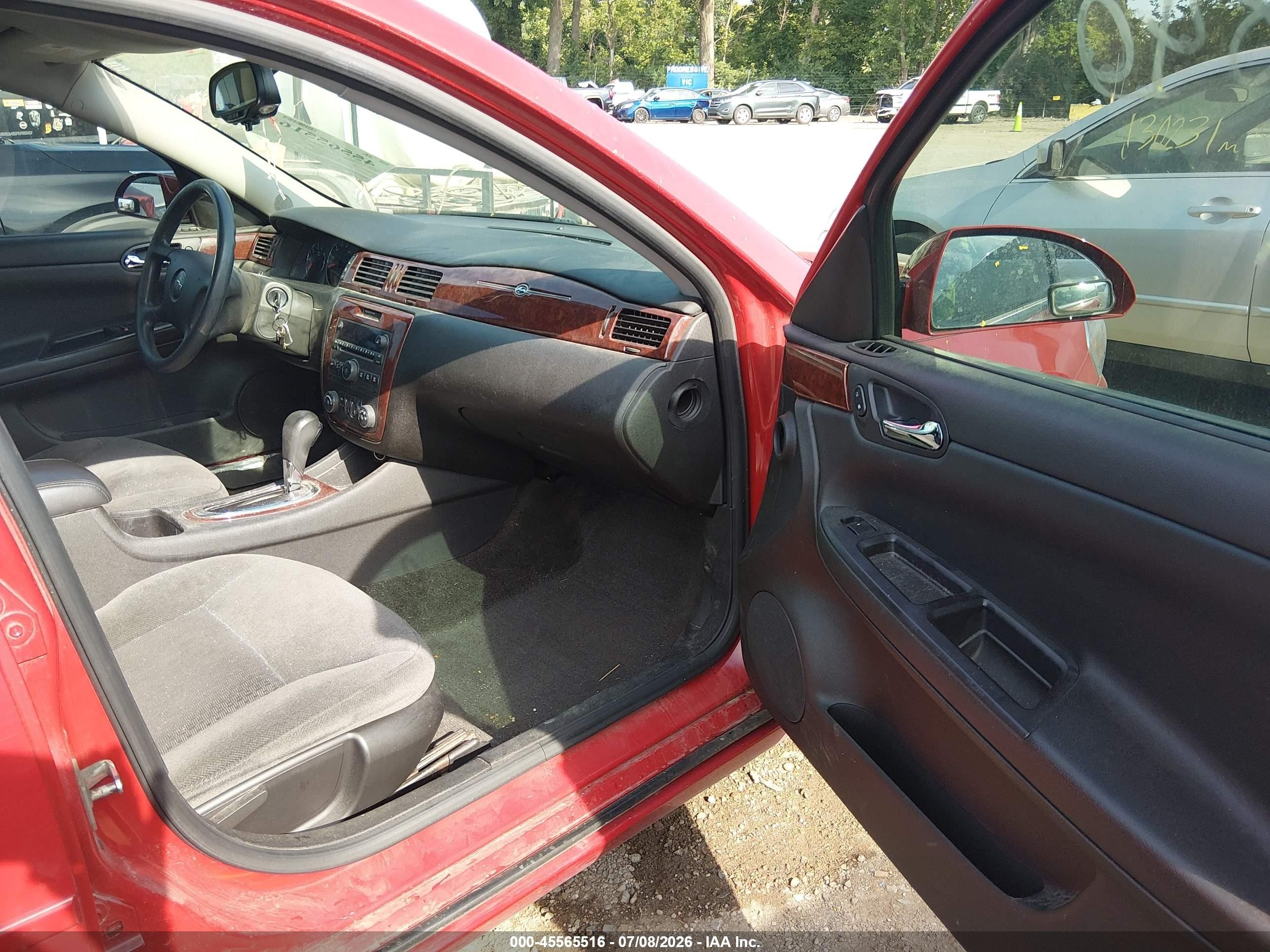 2007 Chevrolet Impala 3.5l Lt Red vin: 2G1WT58K079221840