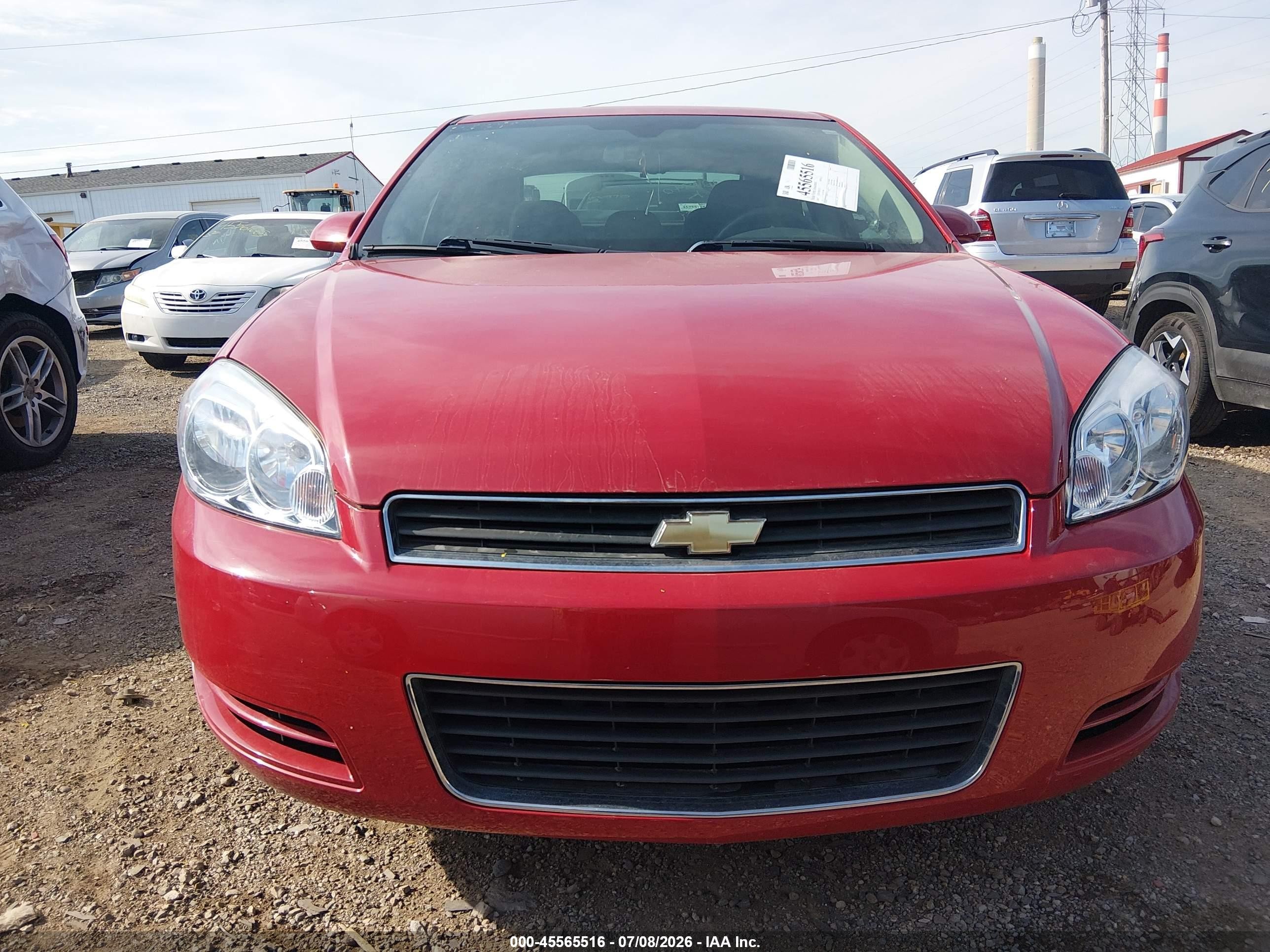 2007 Chevrolet Impala 3.5l Lt Red vin: 2G1WT58K079221840