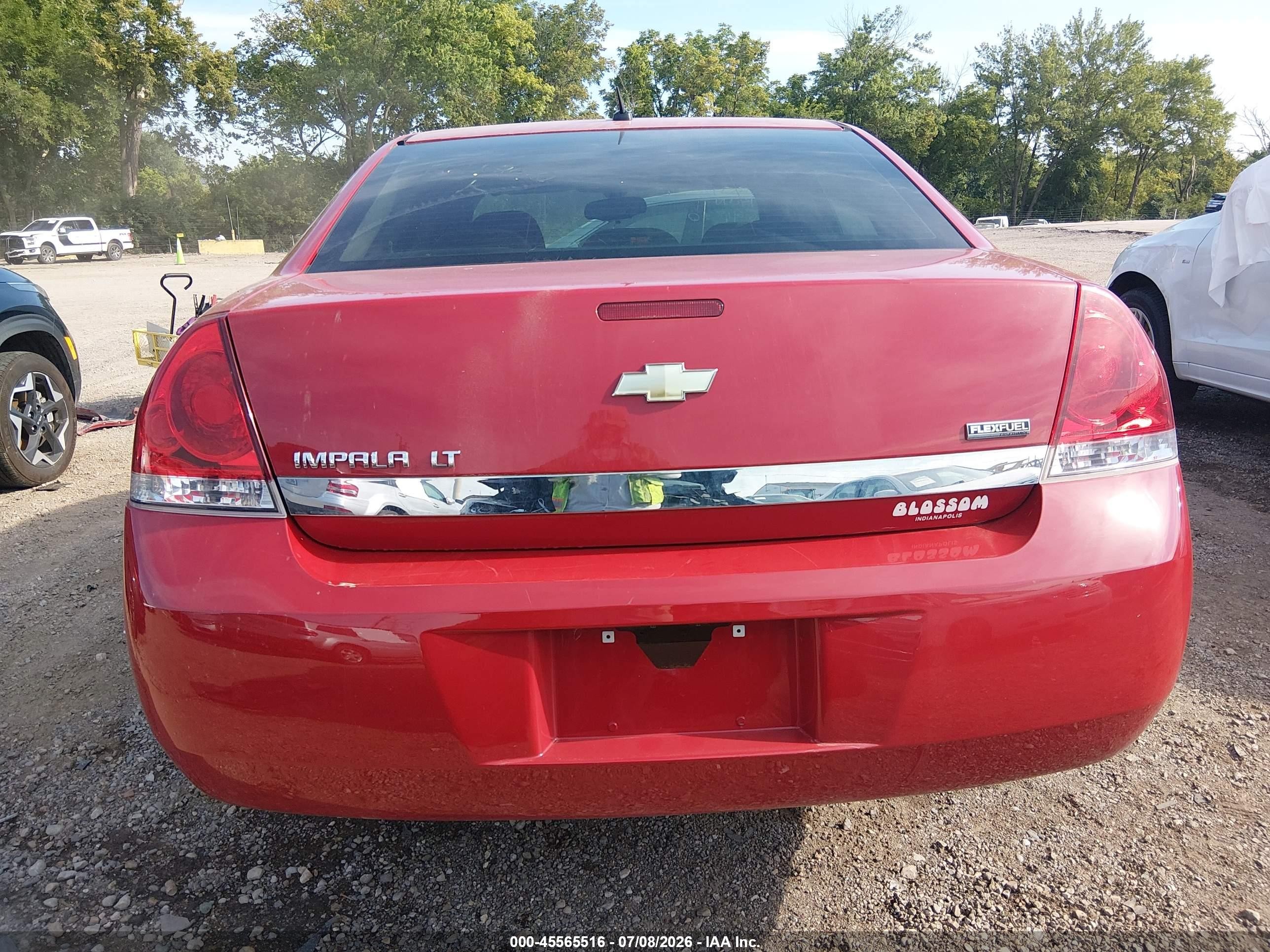 2007 Chevrolet Impala 3.5l Lt Red vin: 2G1WT58K079221840