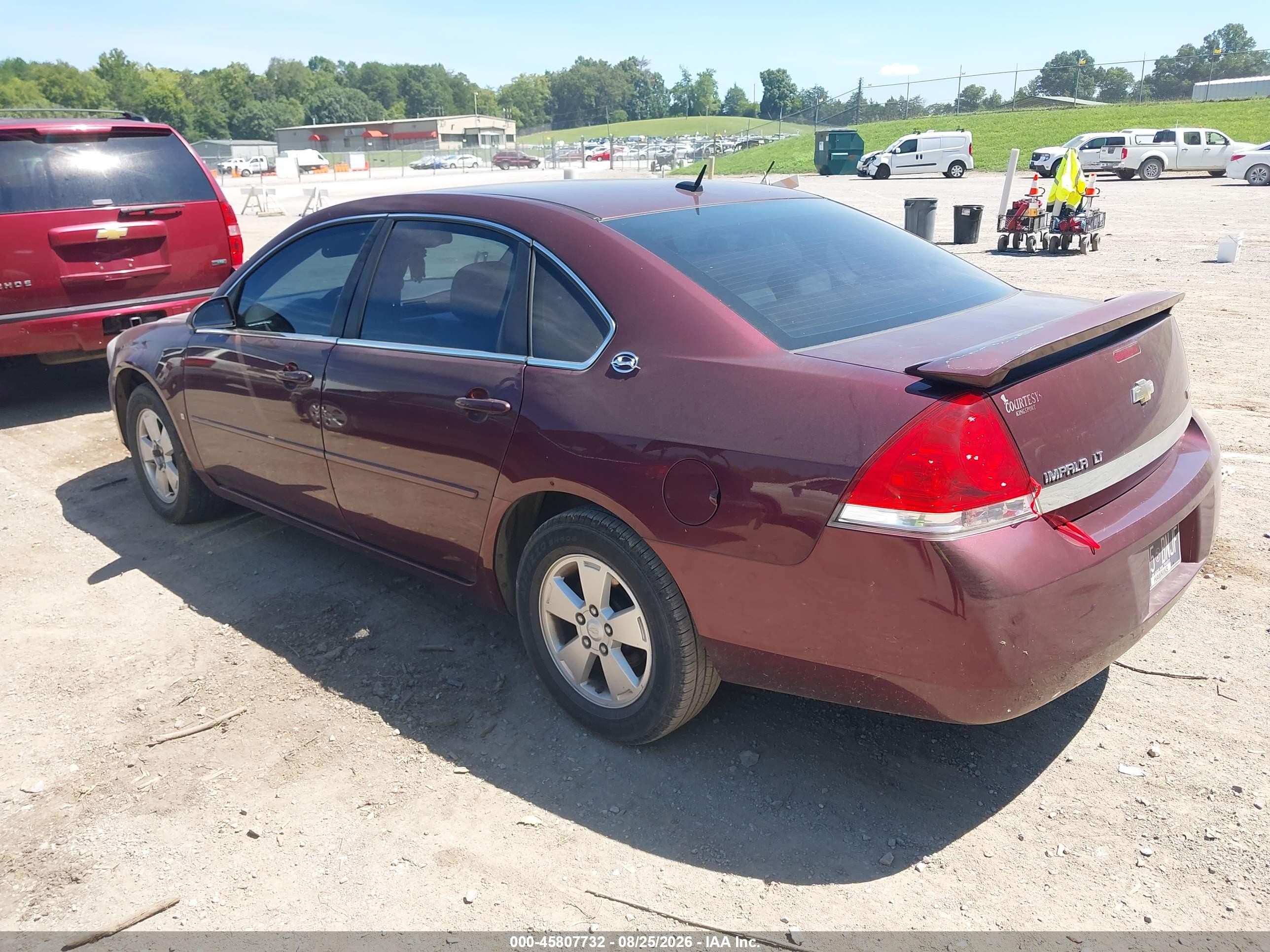 2007 Chevrolet Impala 3.5l Lt Темно-бордовый vin: 2G1WT58K079256202