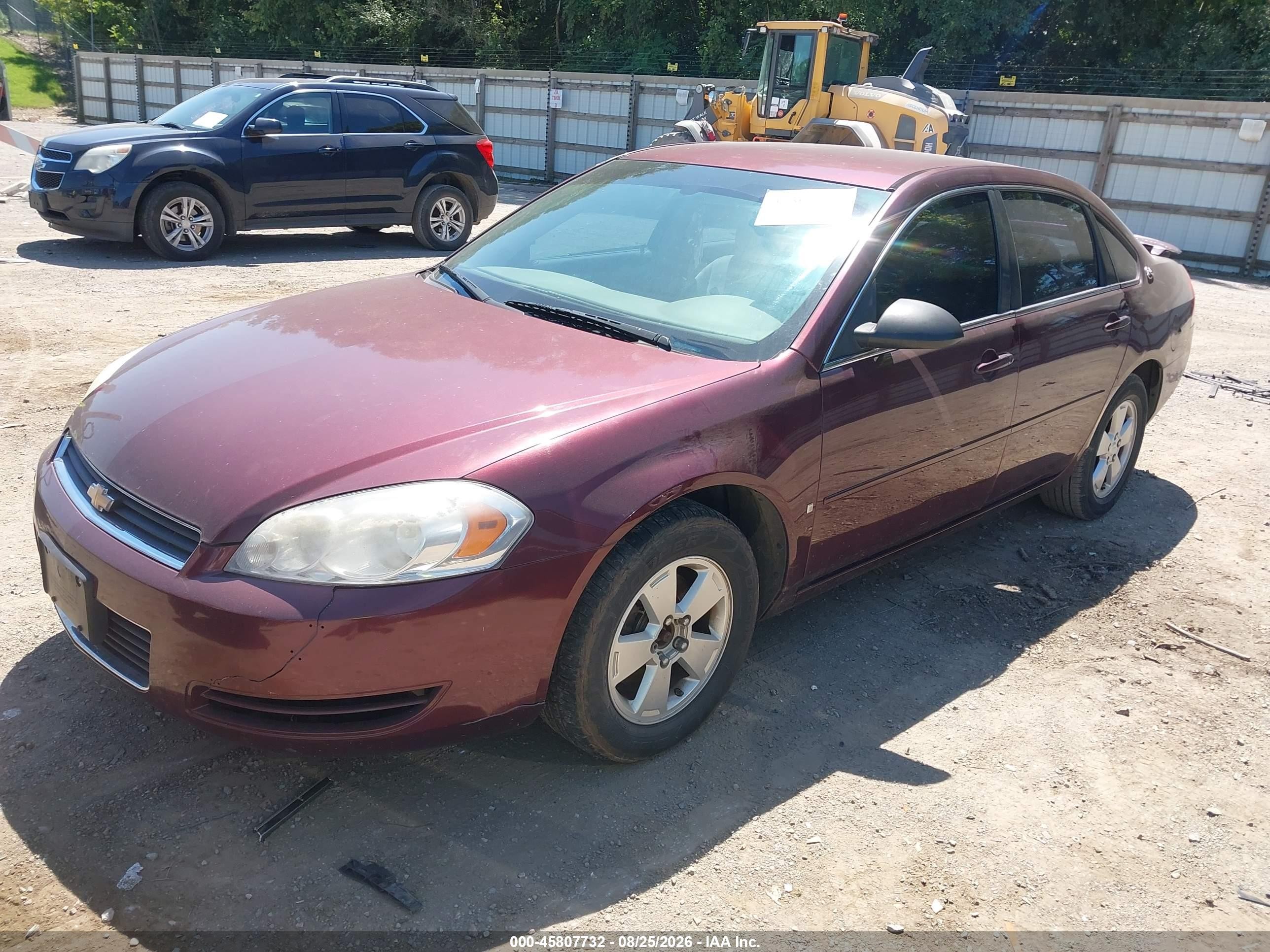 2007 Chevrolet Impala 3.5l Lt Темно-бордовый vin: 2G1WT58K079256202