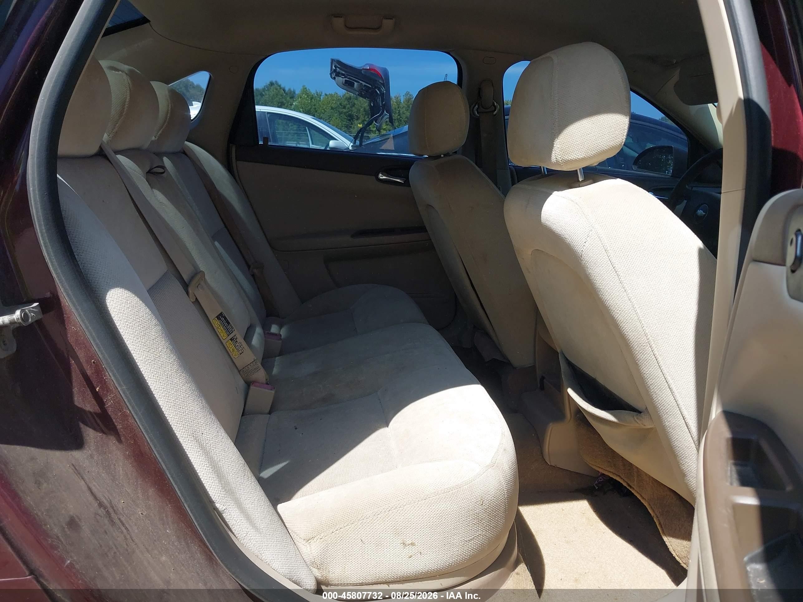 2007 Chevrolet Impala 3.5l Lt Темно-бордовый vin: 2G1WT58K079256202