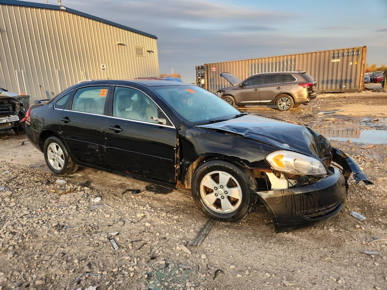 2008 Chevrolet Impala Lt Black vin: 2G1WT58K081212605
