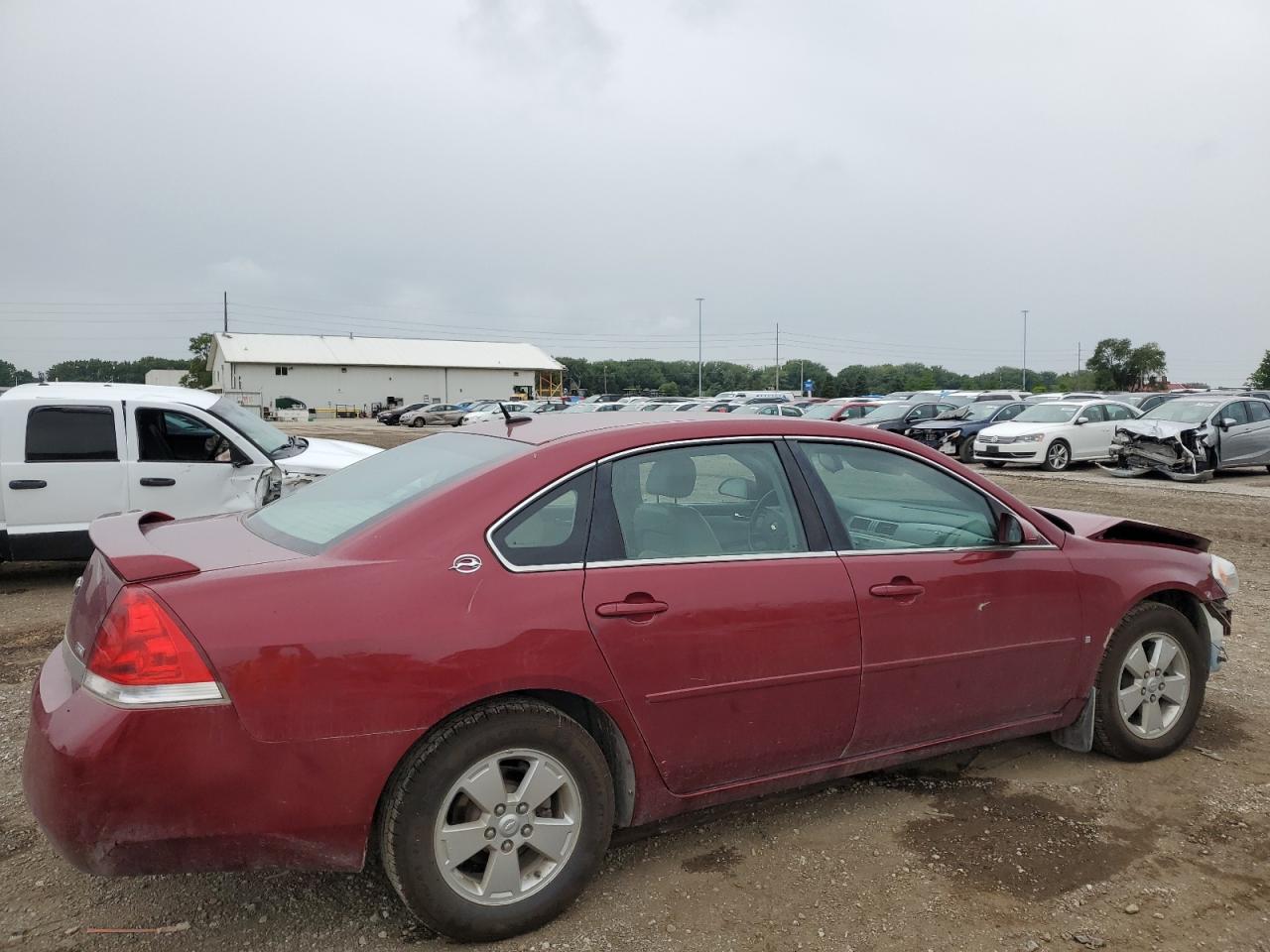2008 Chevrolet Impala Lt Burgundy vin: 2G1WT58K081237469