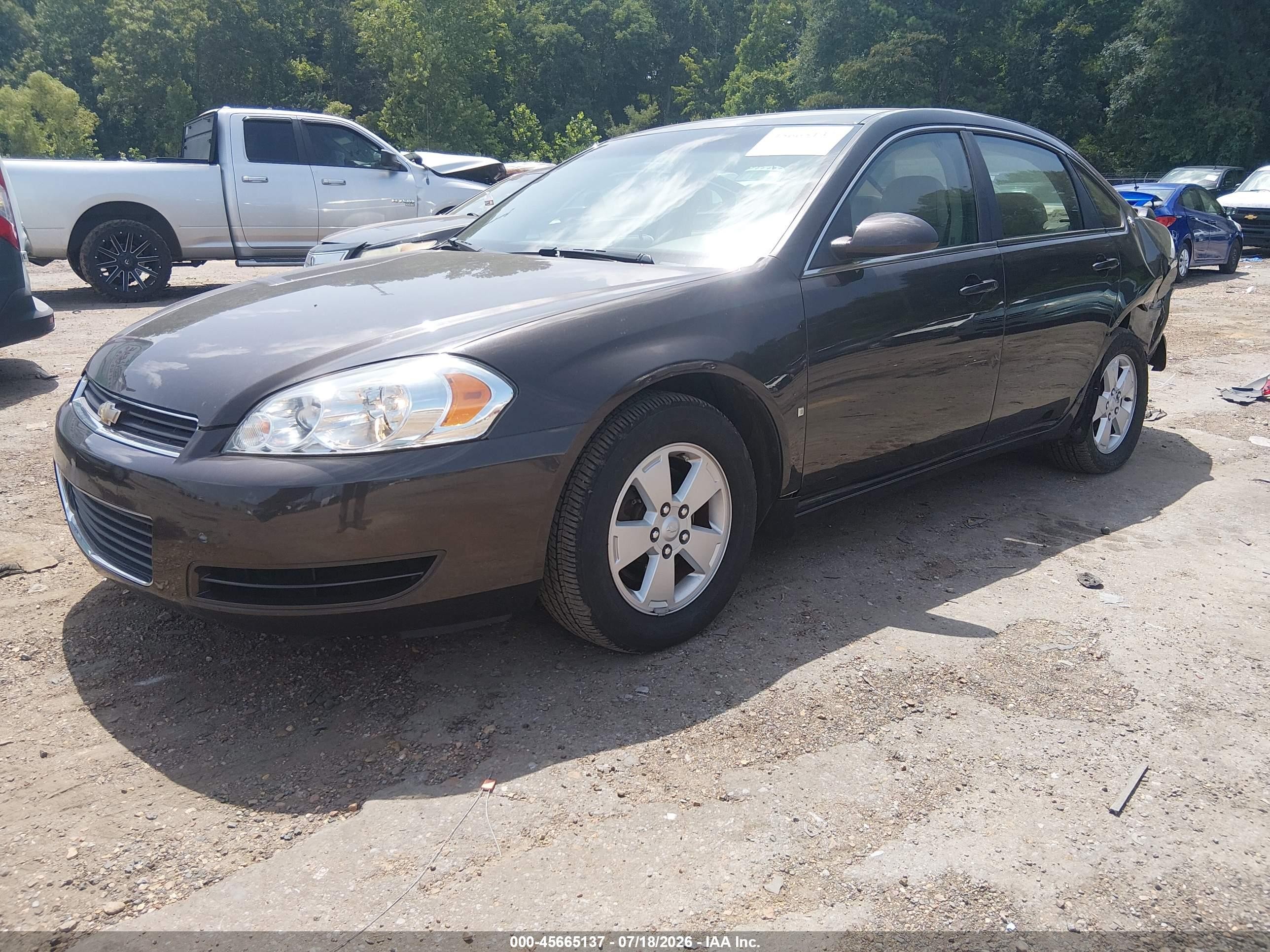 2008 Chevrolet Impala Lt Gray vin: 2G1WT58K081246298