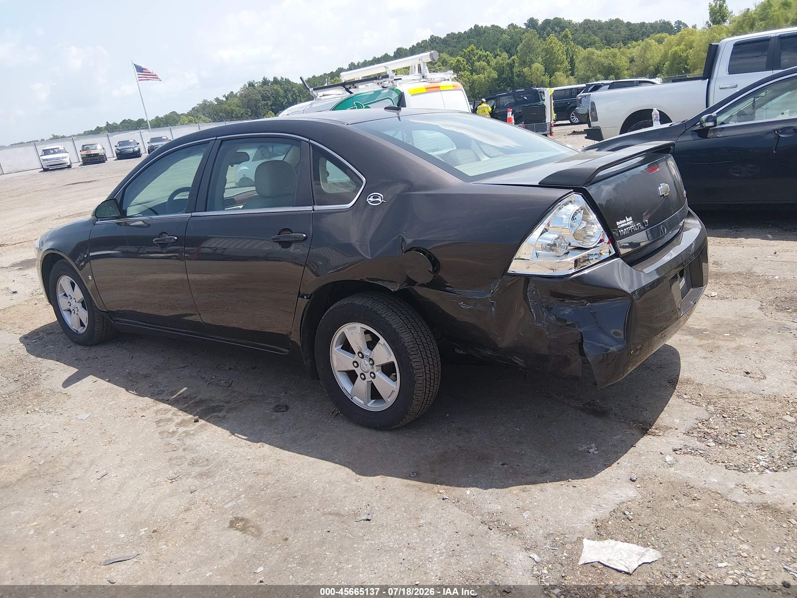 2008 Chevrolet Impala Lt Gray vin: 2G1WT58K081246298