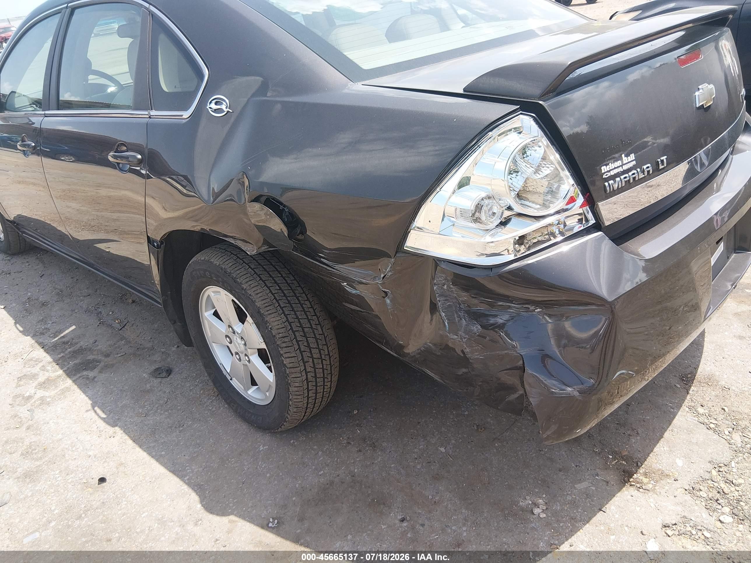 2008 Chevrolet Impala Lt Gray vin: 2G1WT58K081246298