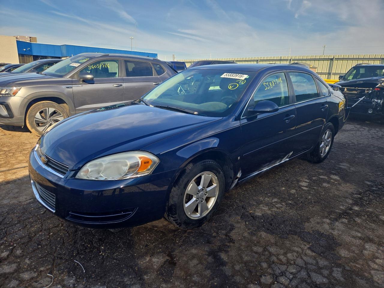 2008 Chevrolet Impala Lt Blue vin: 2G1WT58K081329164