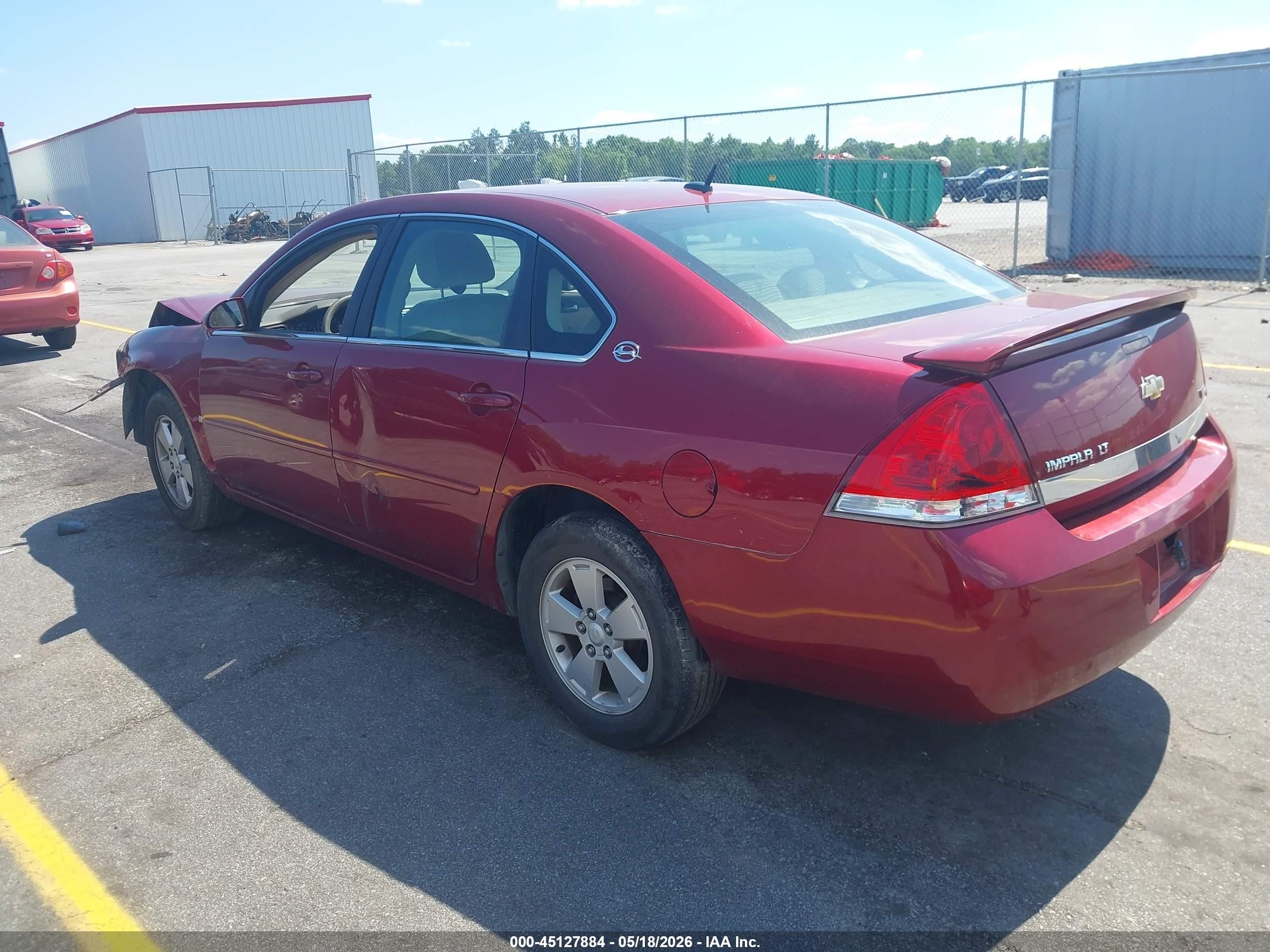 2008 Chevrolet Impala Lt Red vin: 2G1WT58K081334199
