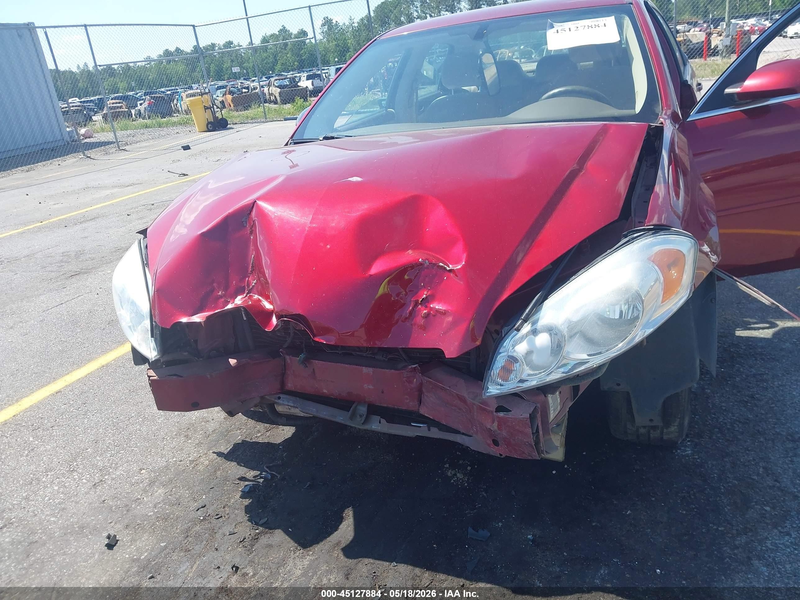 2008 Chevrolet Impala Lt Red vin: 2G1WT58K081334199