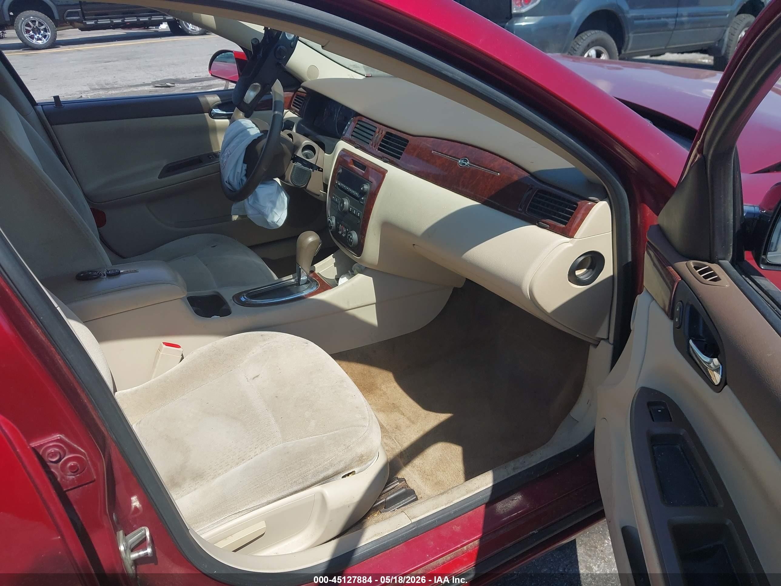 2008 Chevrolet Impala Lt Red vin: 2G1WT58K081334199
