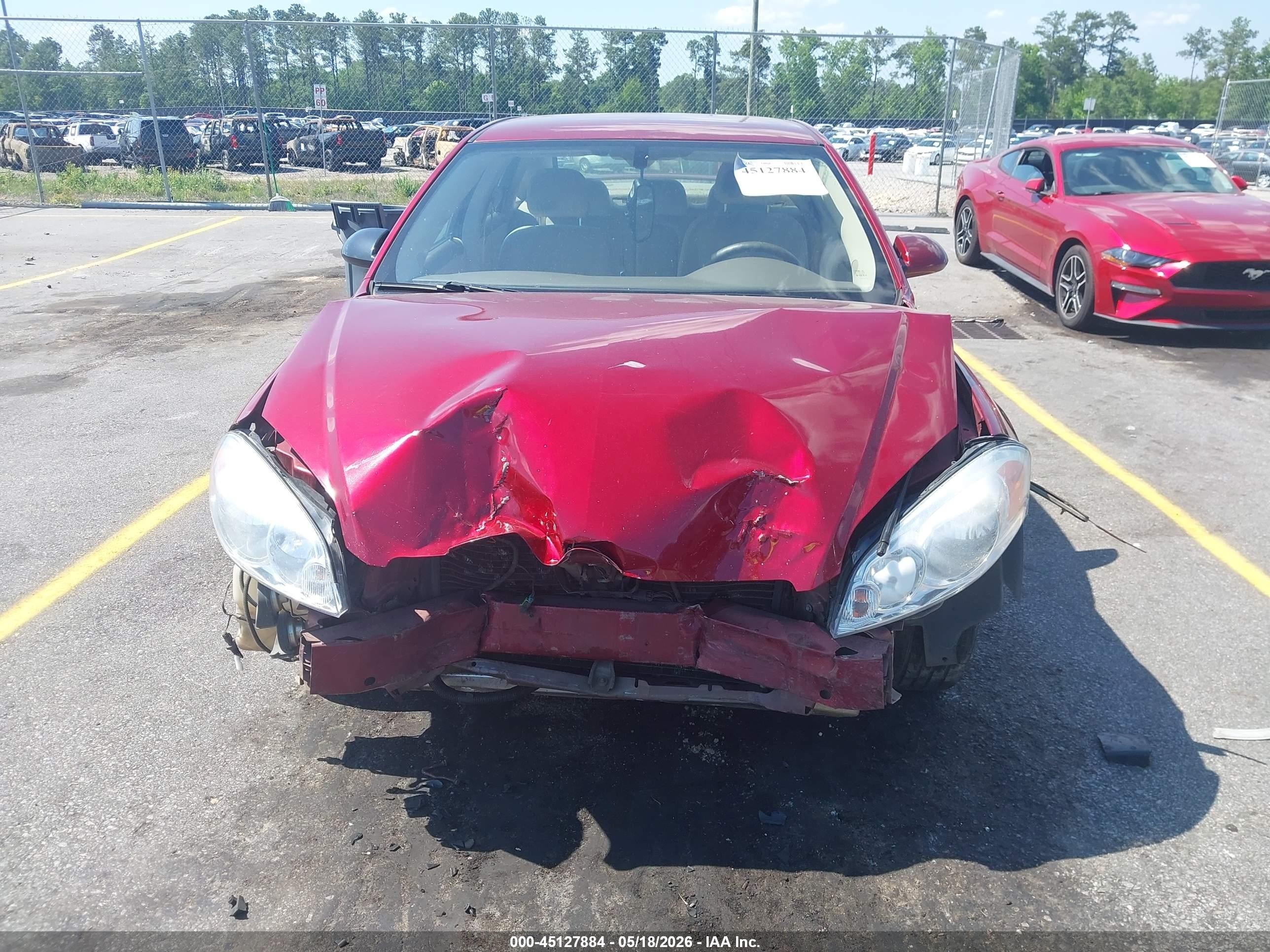 2008 Chevrolet Impala Lt Red vin: 2G1WT58K081334199