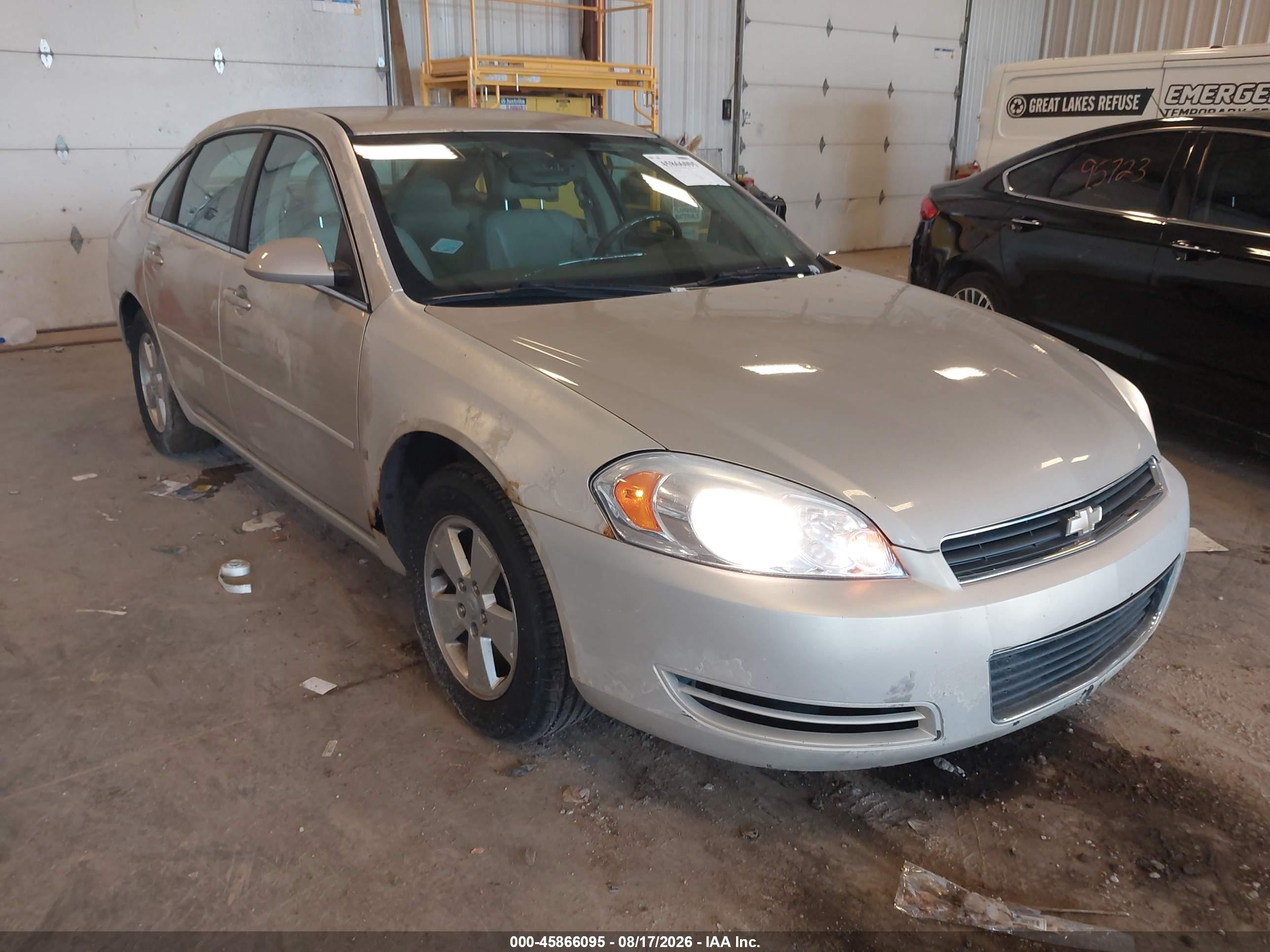 2008 Chevrolet Impala Lt Pewter vin: 2G1WT58K081340360