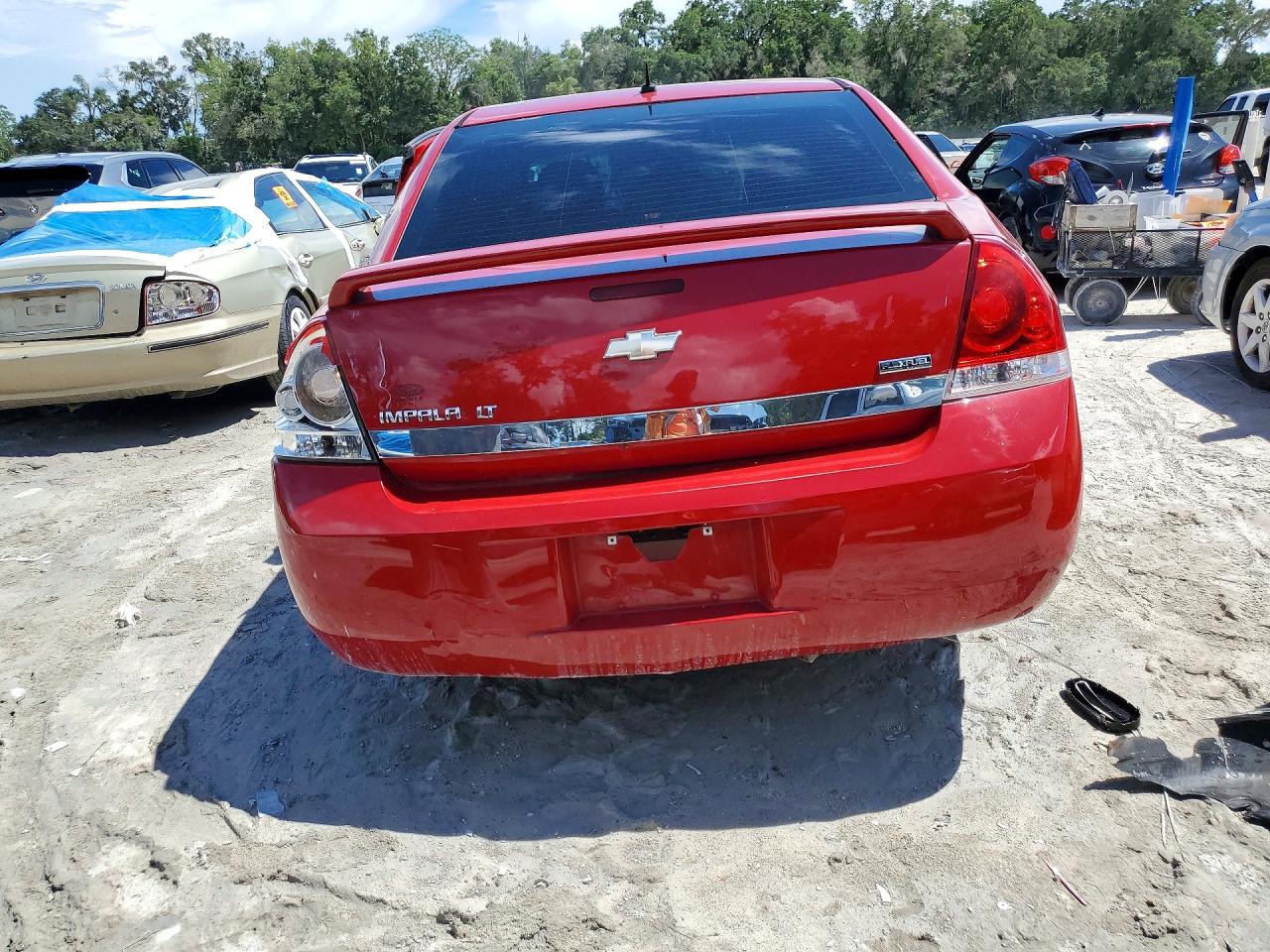 2008 Chevrolet Impala Lt Red vin: 2G1WT58K089192874