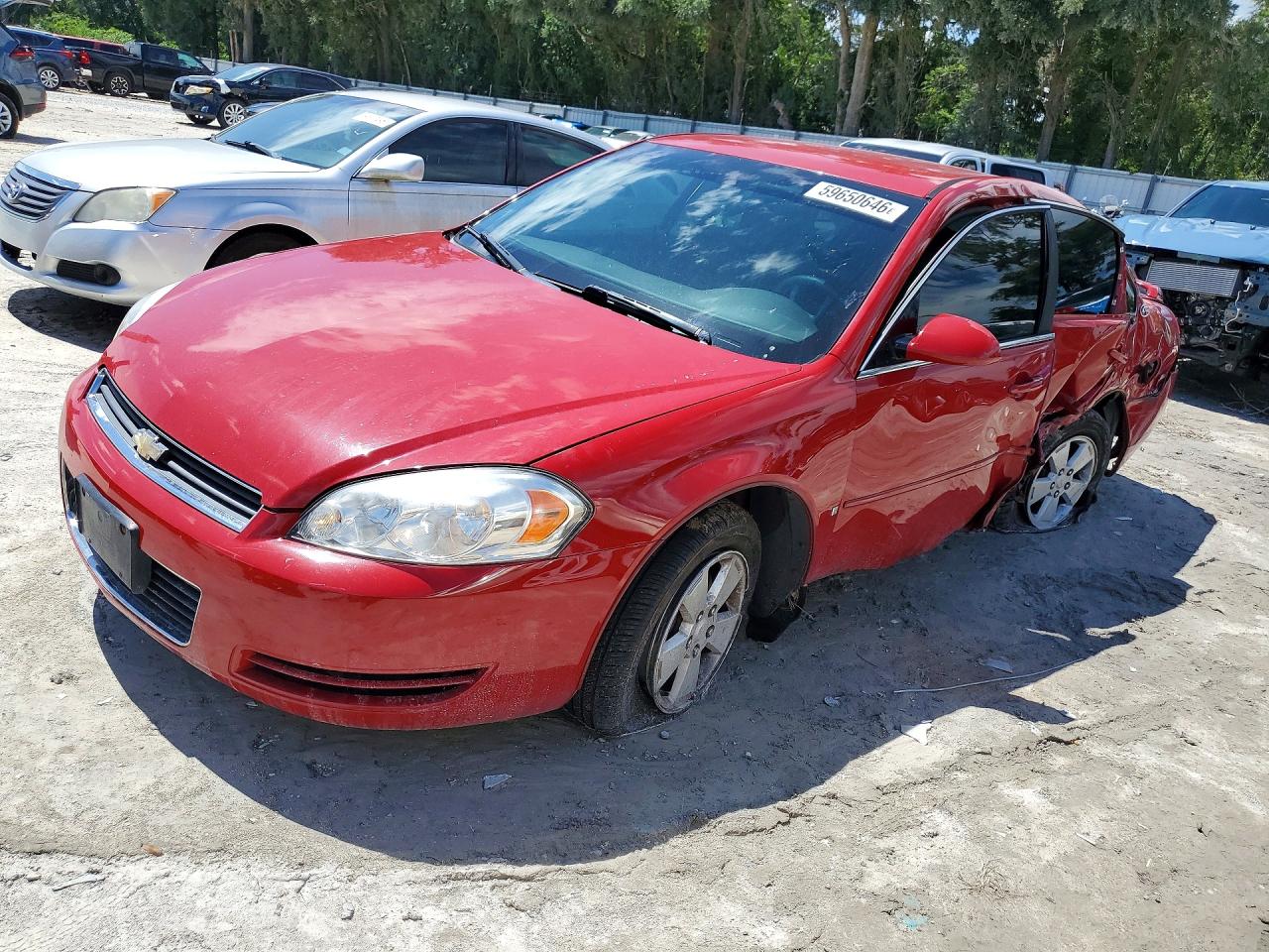 2008 Chevrolet Impala Lt Красный vin: 2G1WT58K089192874